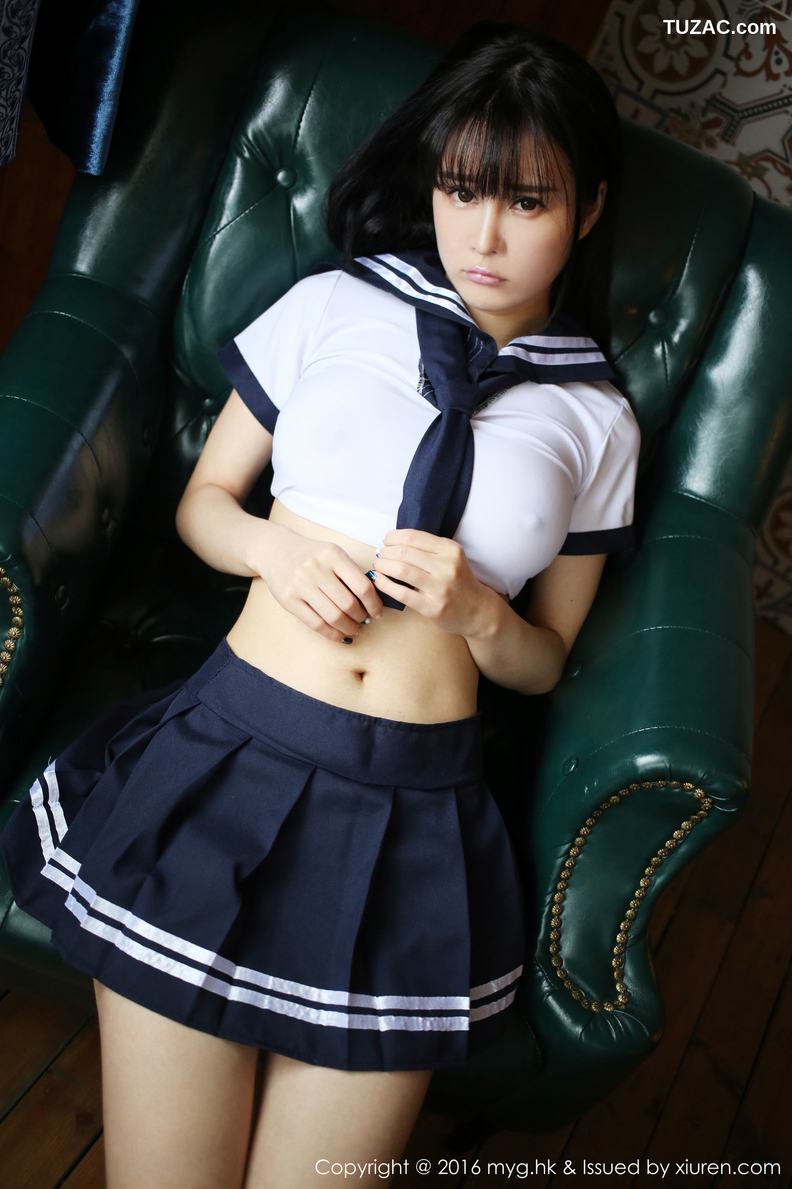 MyGirl美媛馆-212-蔡文钰-《水手服学生制服》-2016.06.11