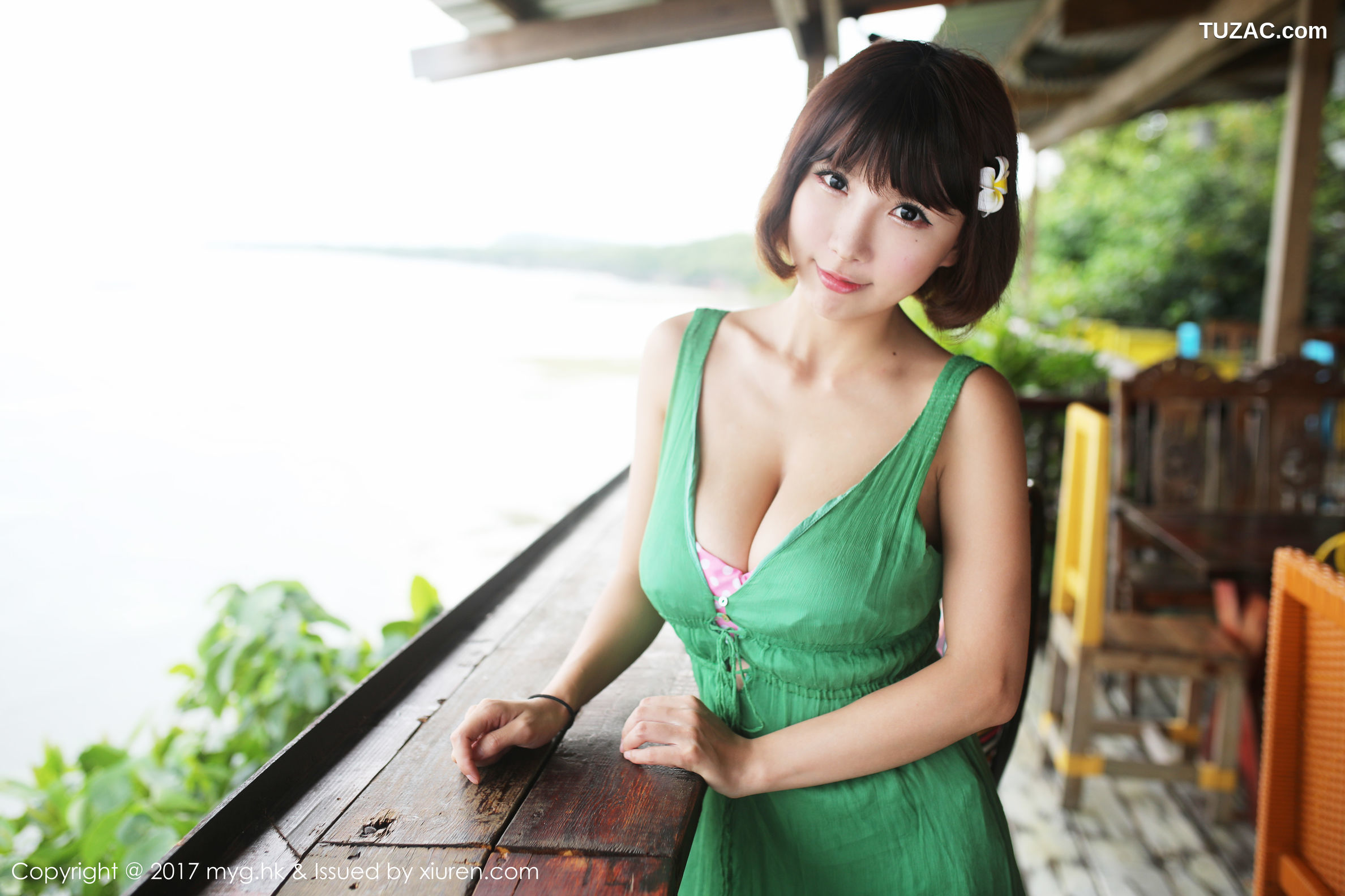 MyGirl美媛馆-267-晓茜Sunny-《海边波点式比基尼系列》-2017.10.26