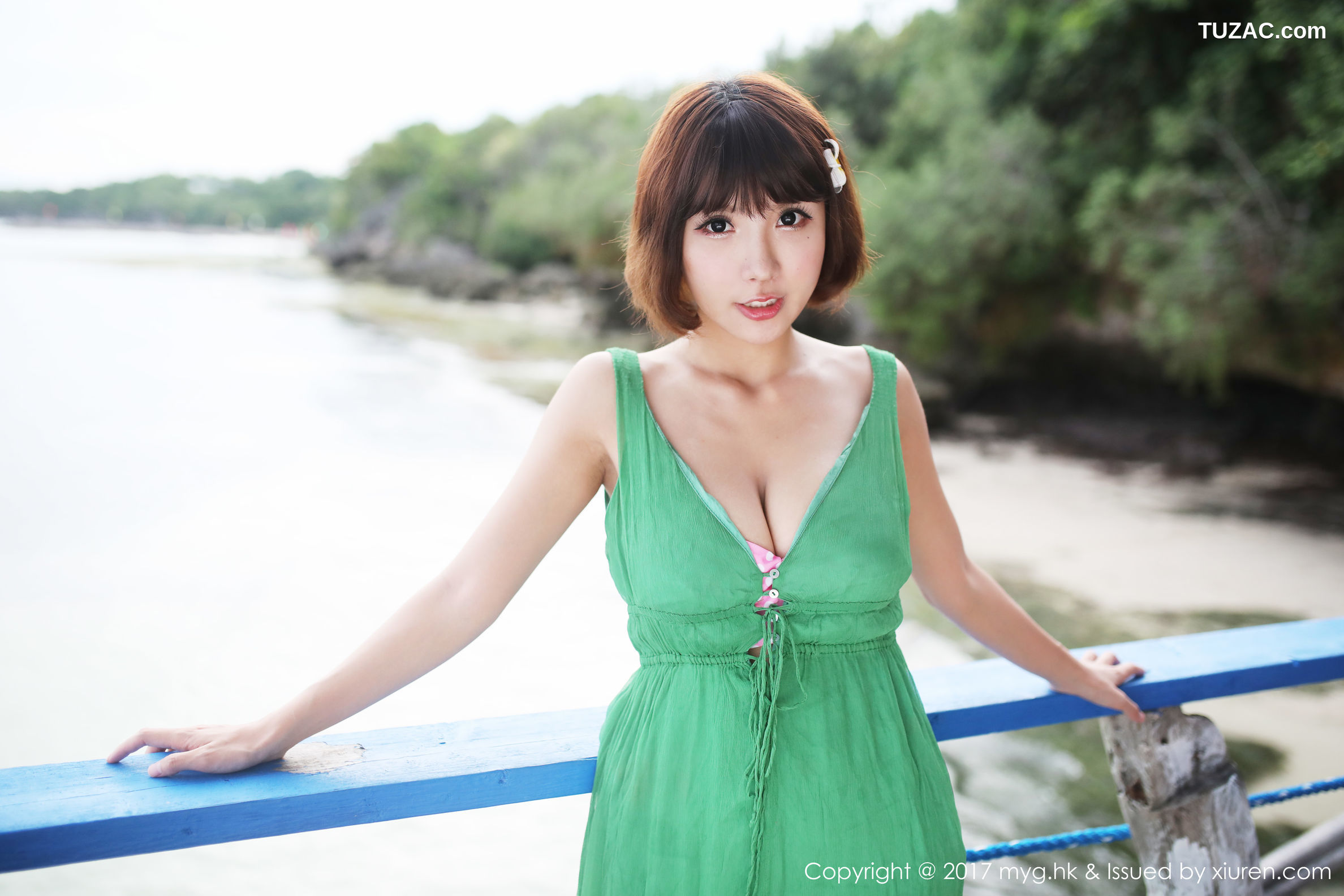 MyGirl美媛馆-267-晓茜Sunny-《海边波点式比基尼系列》-2017.10.26
