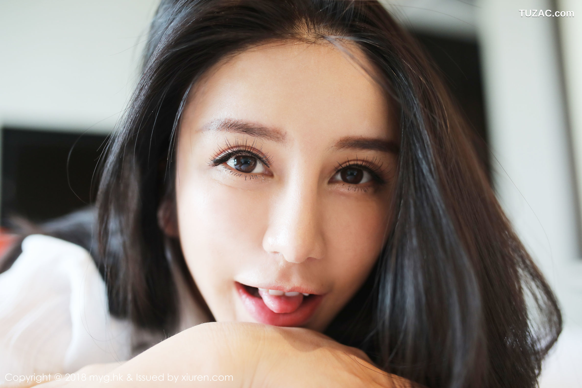 MyGirl美媛馆-319-李李七七喜喜-《衬衫-蕾丝以及变化的撩人姿势》-2018.09.25