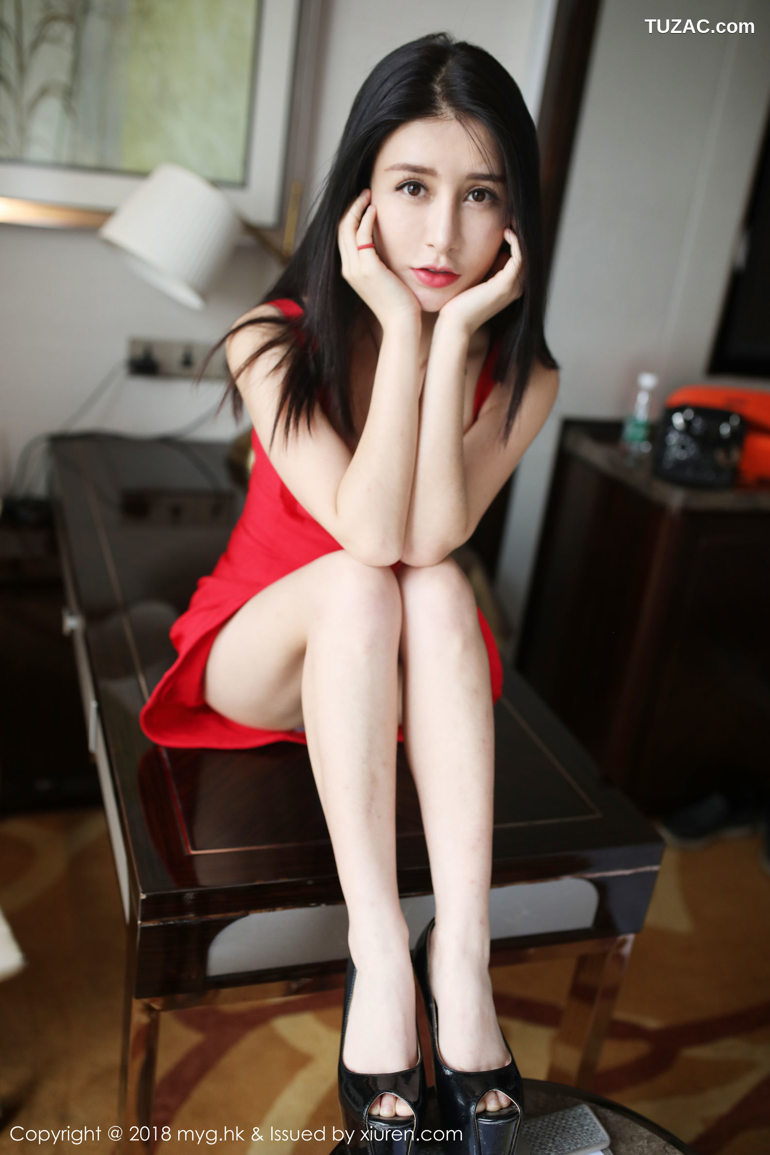 MyGirl美媛馆-319-李李七七喜喜-《衬衫-蕾丝以及变化的撩人姿势》-2018.09.25