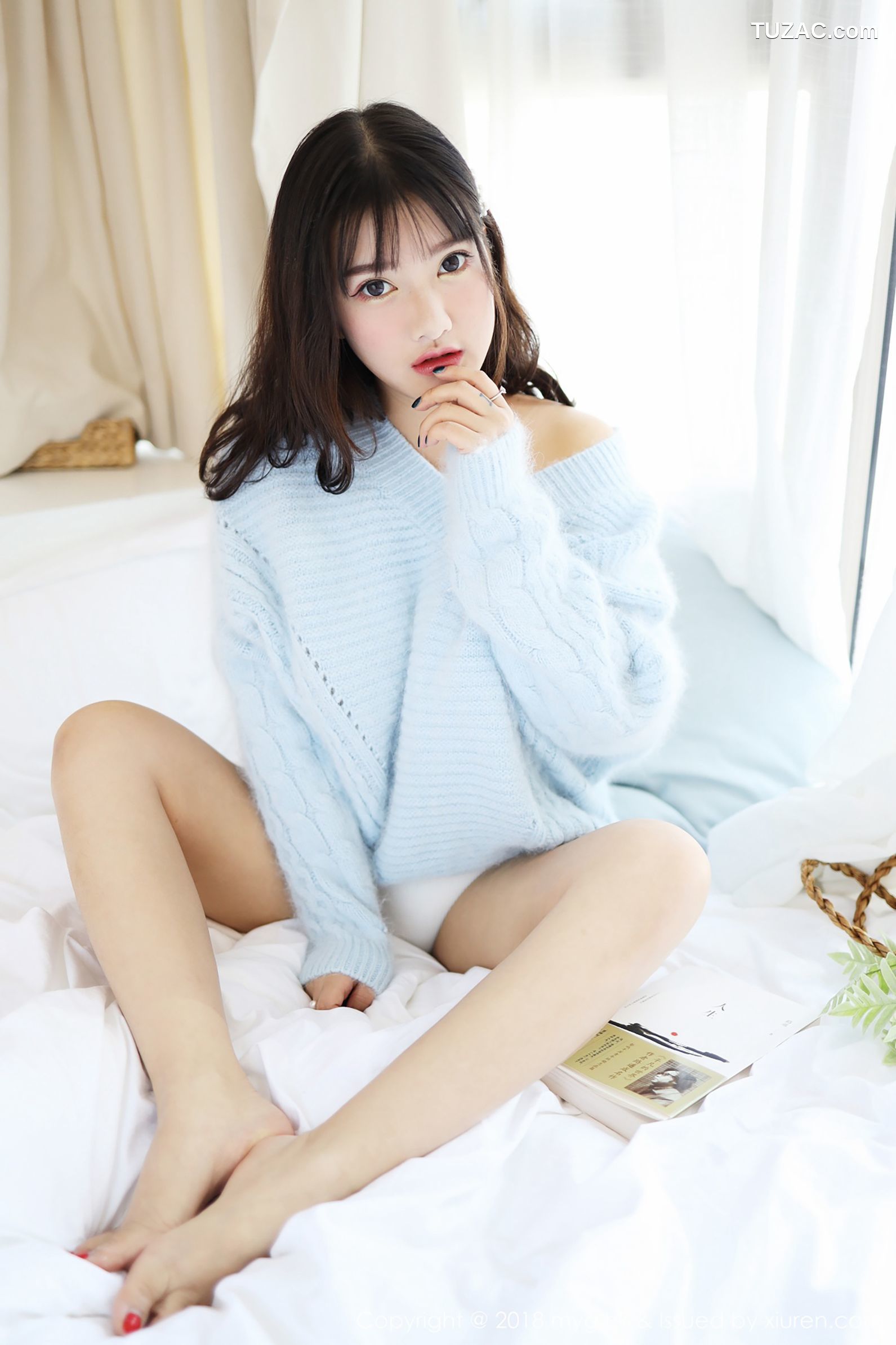 MyGirl美媛馆-338-小尤奈-《清新的毛衣与低开束胸装》-2018.12.27