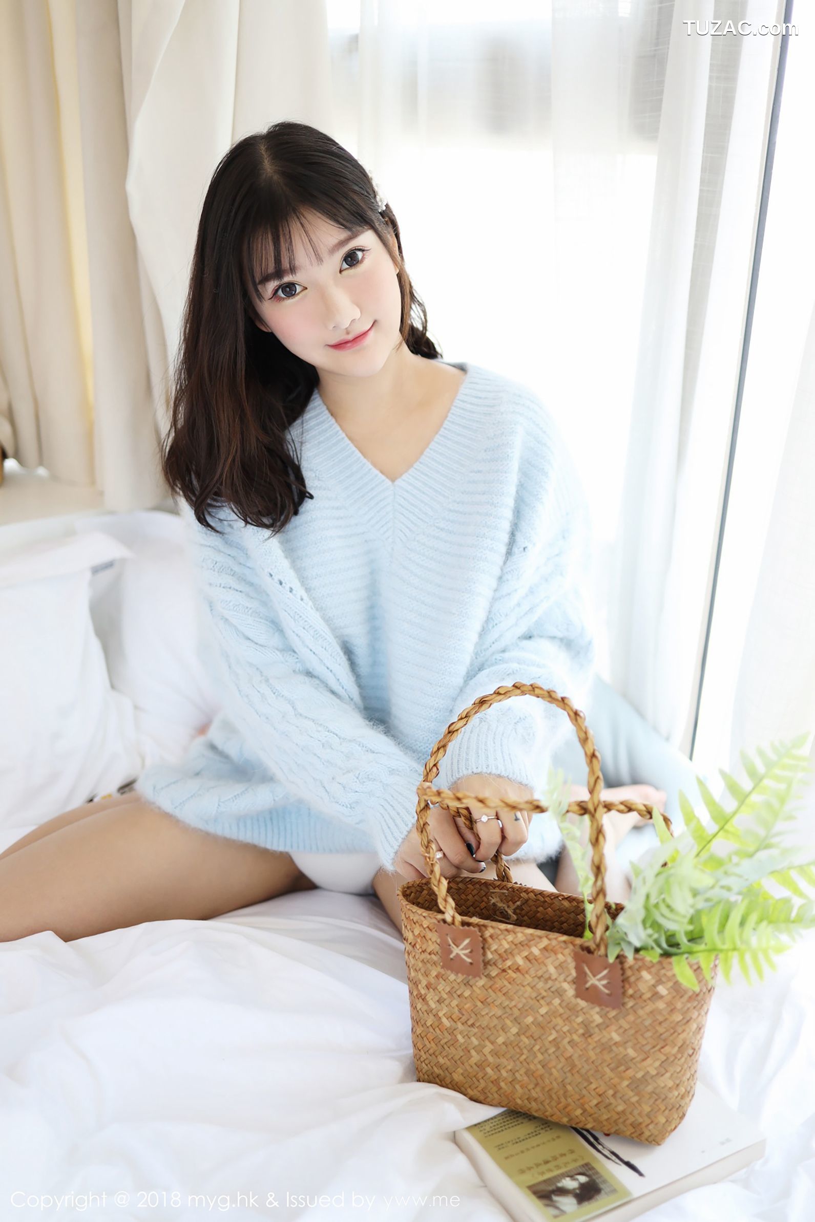 MyGirl美媛馆-338-小尤奈-《清新的毛衣与低开束胸装》-2018.12.27