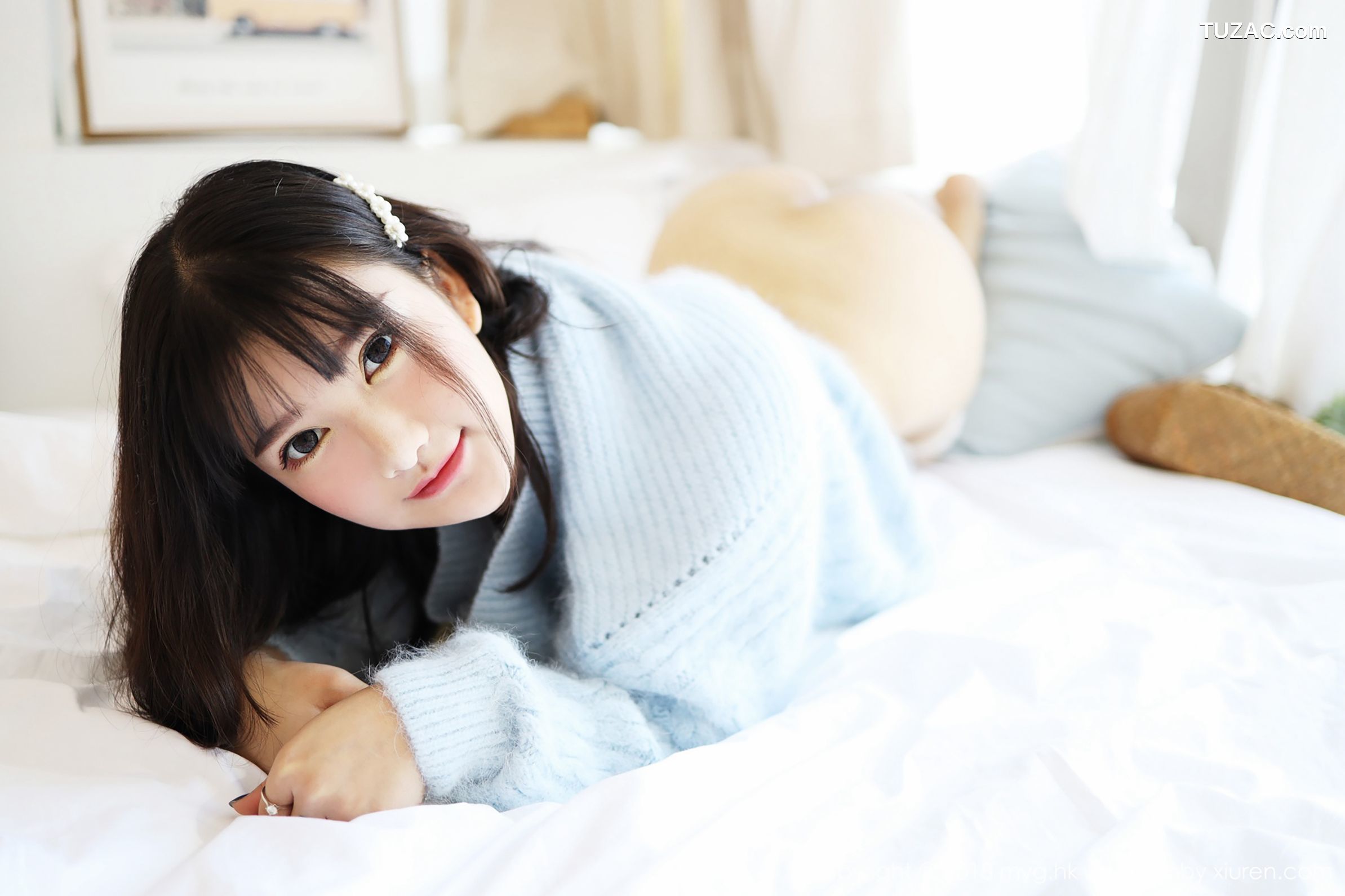 MyGirl美媛馆-338-小尤奈-《清新的毛衣与低开束胸装》-2018.12.27