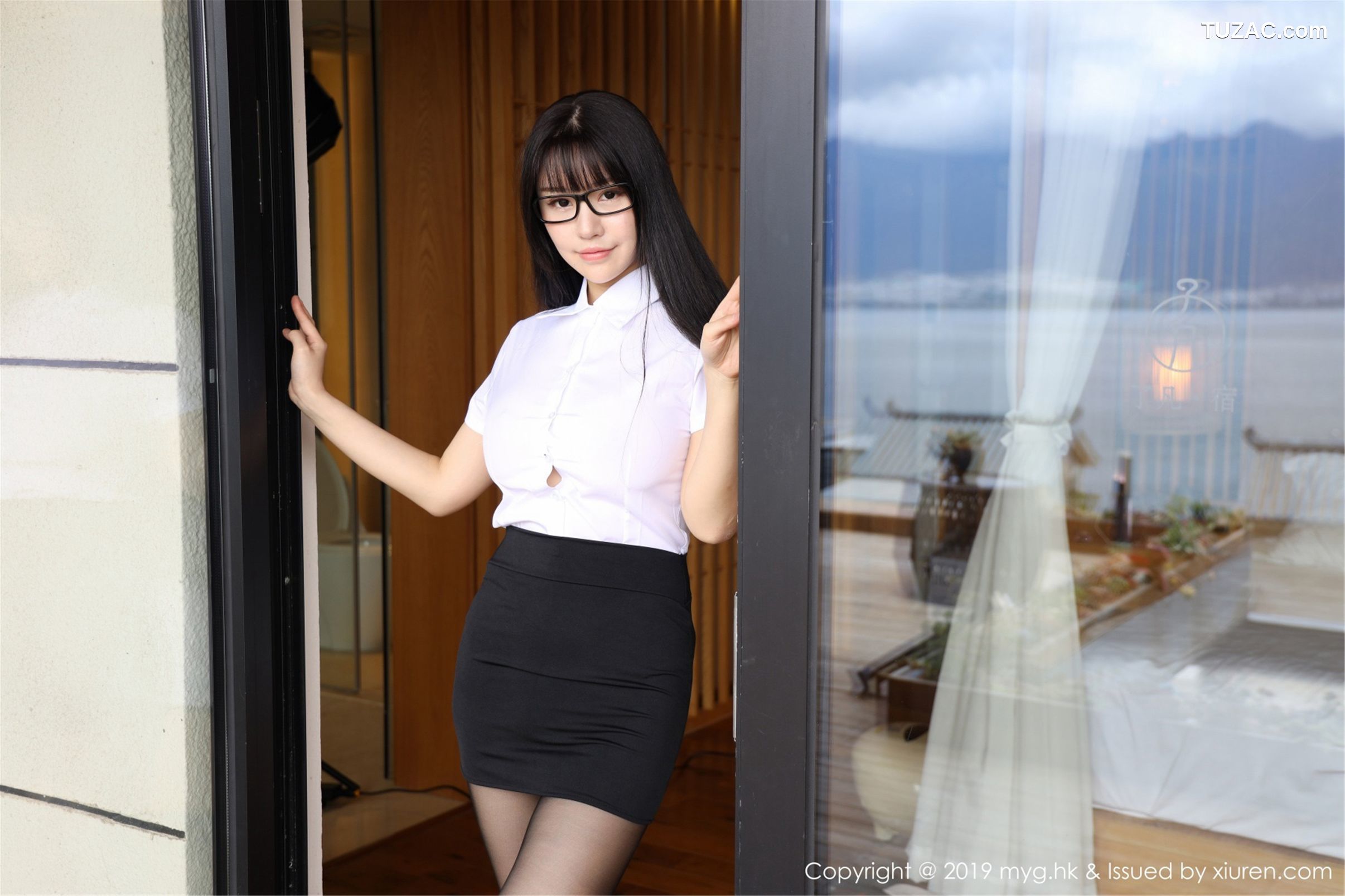 MyGirl美媛馆-368-朱可儿-《秘书黑丝眼镜OL系列》-2019.07.12