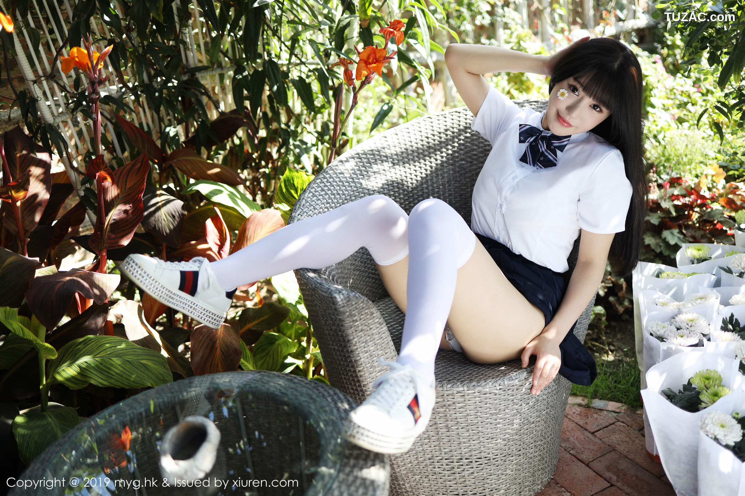 MyGirl美媛馆-394-朱可儿-《户外学院风学生装系列》-2019.10.09