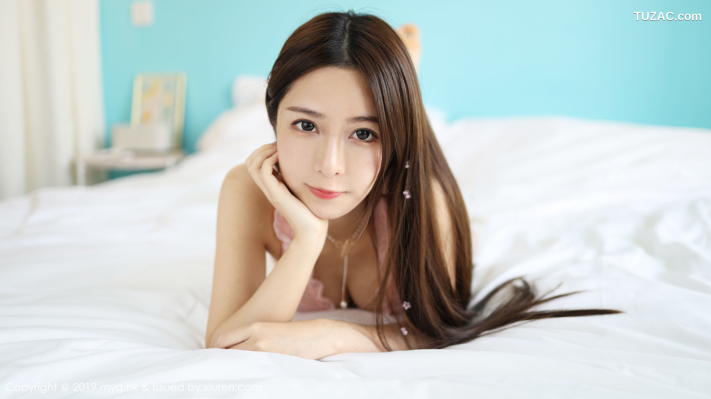 MyGirl美媛馆-399-张静燕-《粉色的蕾丝睡衣》-2019.10.28
