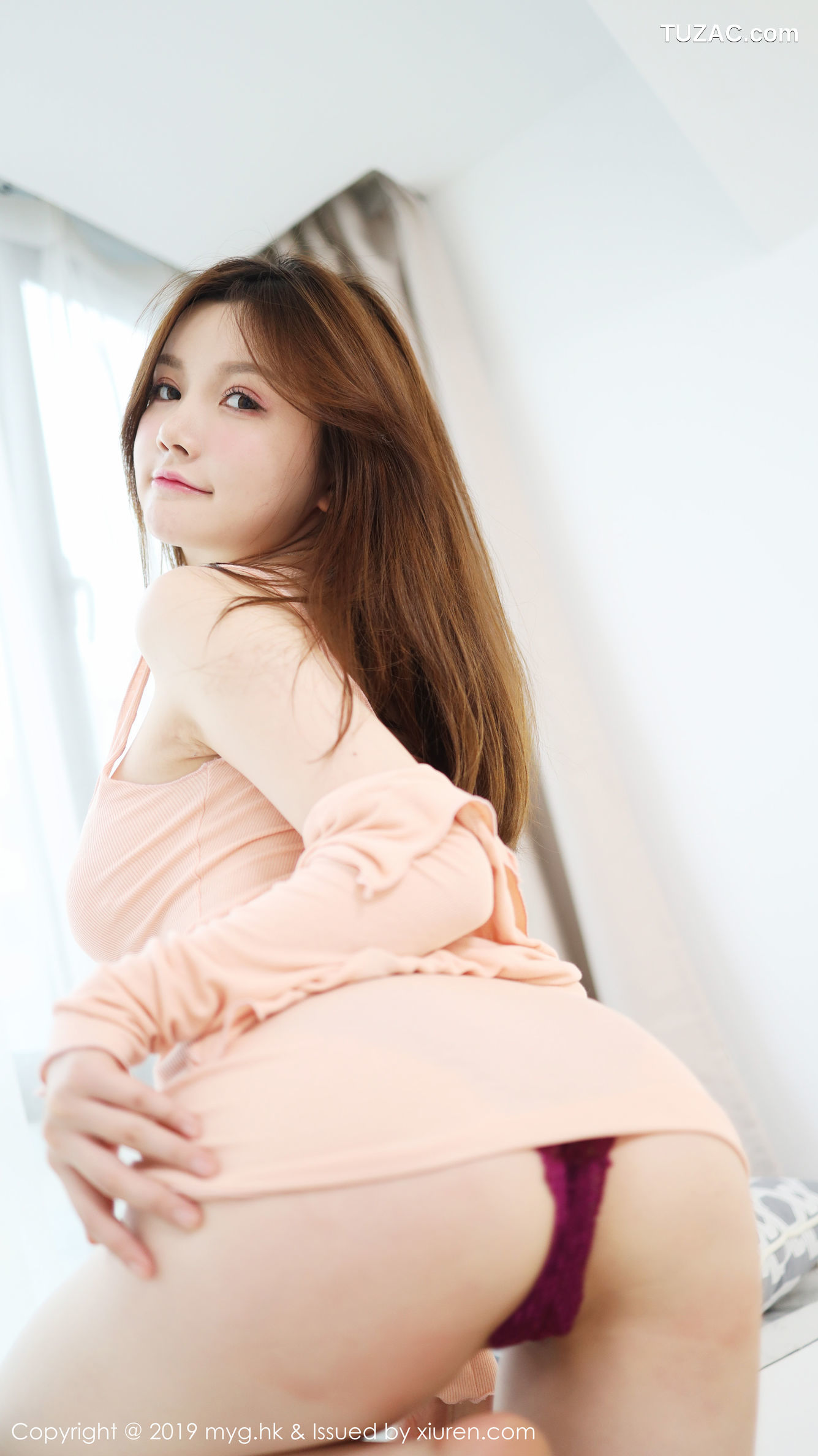 MyGirl美媛馆-413-糯美子-《粉色的吊带与透空的内衣系列》-2019.12.13