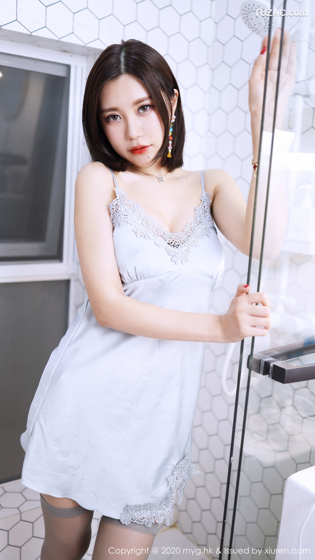 MyGirl美媛馆-420-绮里嘉-《精致蕾丝睡衣与筒袜诱惑》-2020.01.02