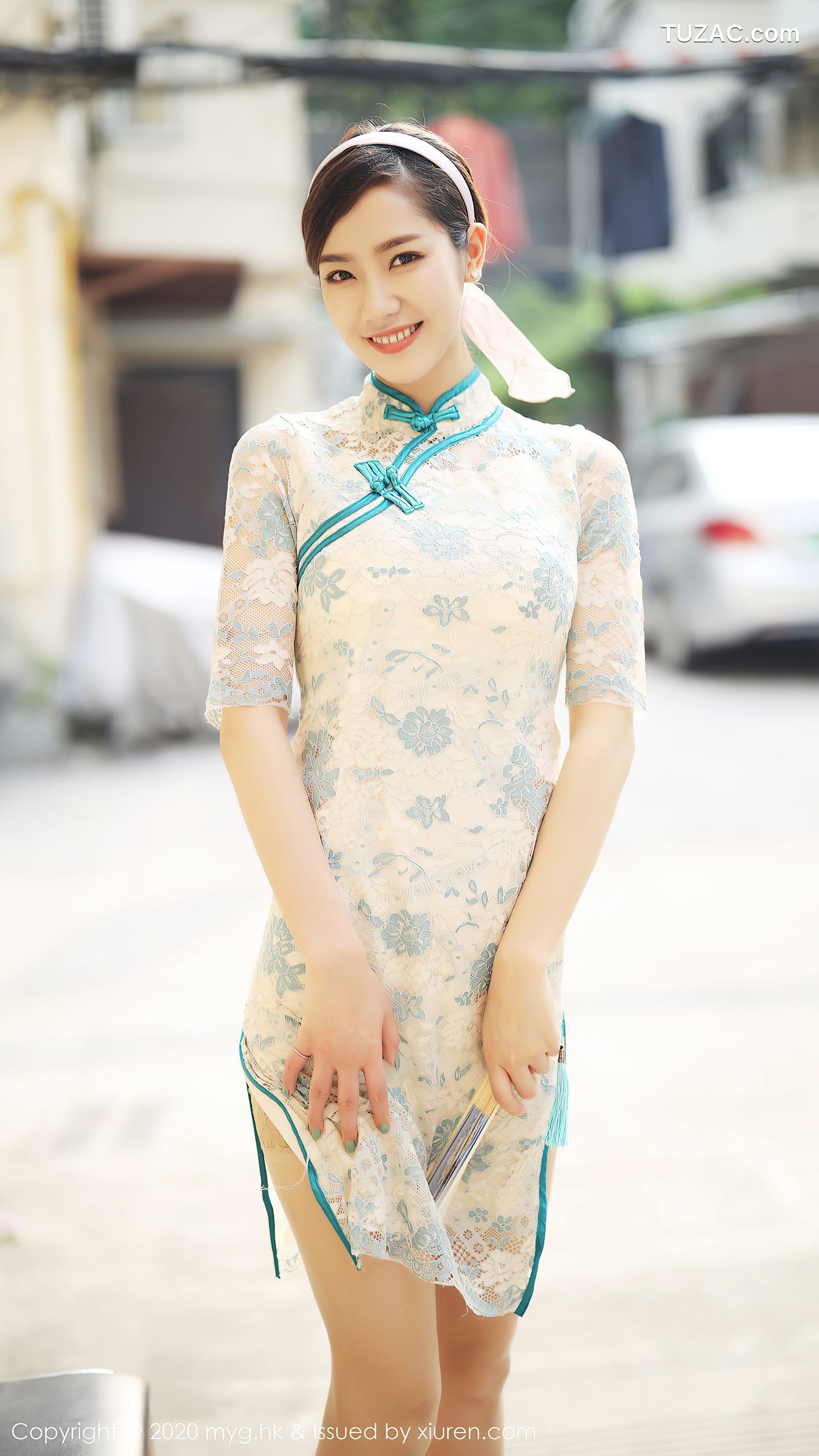 MyGirl美媛馆-446-方子萱-《古典韵味旗袍与现代丝袜》-2020.08.12