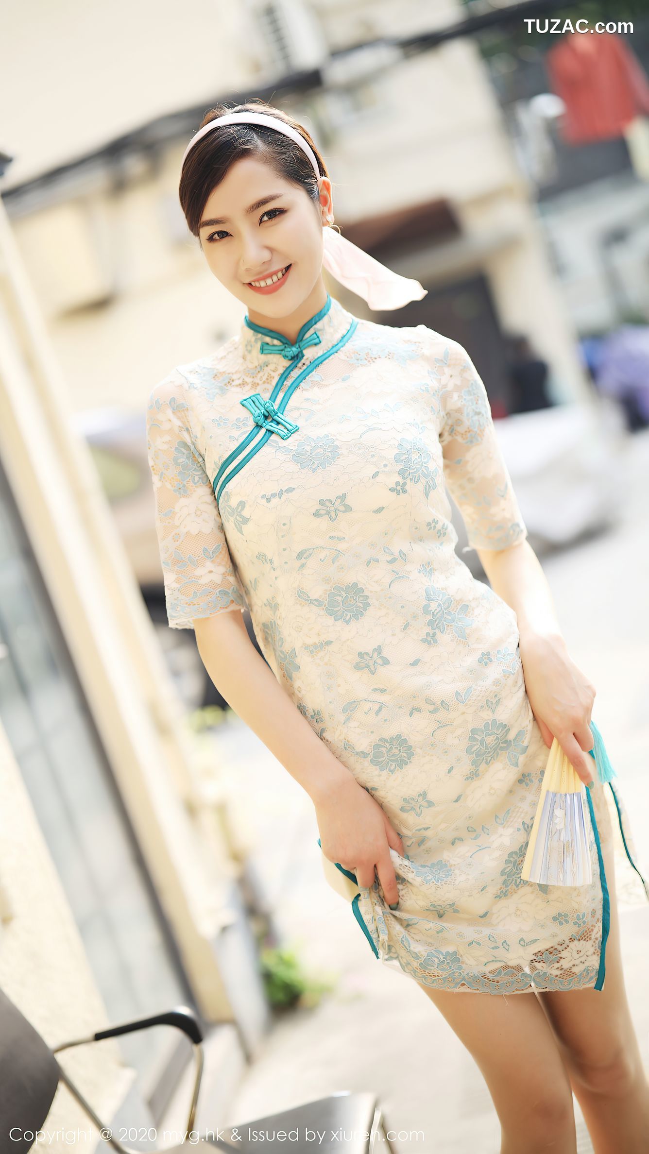 MyGirl美媛馆-446-方子萱-《古典韵味旗袍与现代丝袜》-2020.08.12