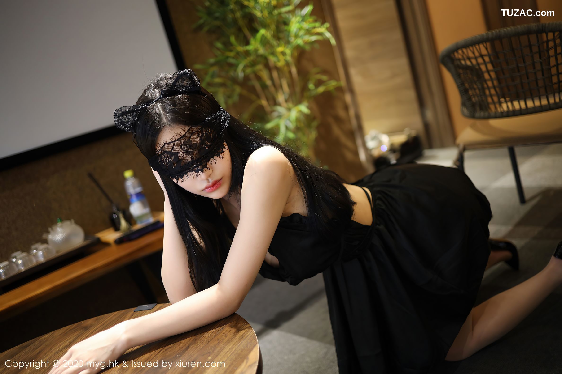 MyGirl美媛馆-457-唐琪儿-《黑色吊裙丝袜主题》-2020.11.18