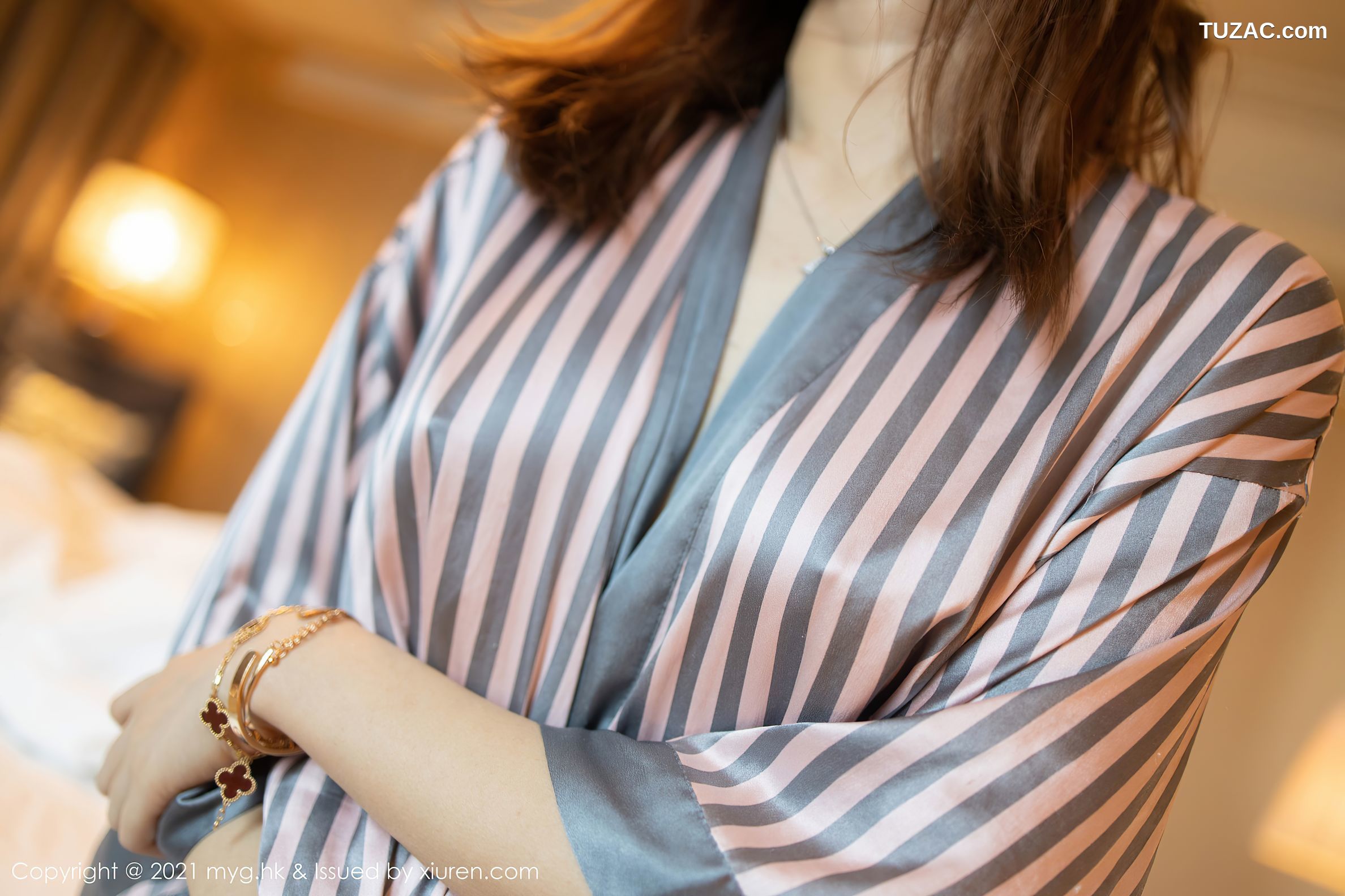 MyGirl美媛馆-481-绮里嘉-浅裹轻透睡衣-2021.01.19