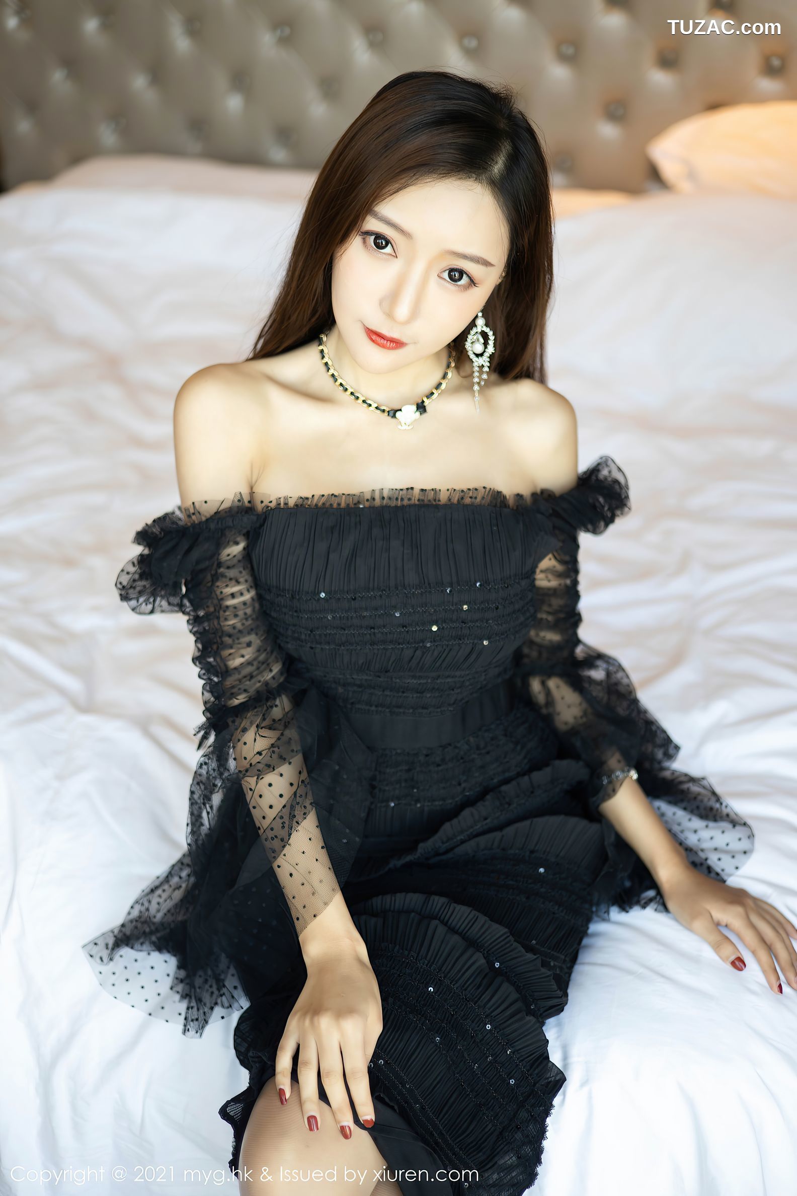 MyGirl美媛馆-482-王馨瑶-古韵旗袍-粉色华丽礼裙-2021.01.20