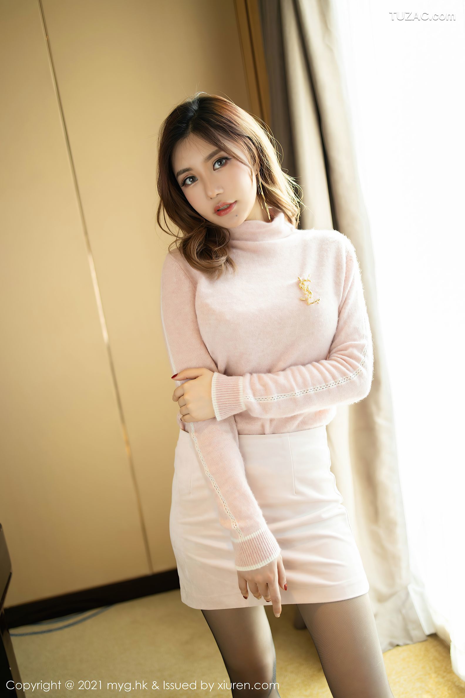 MyGirl美媛馆-484-绮里嘉-性感内衣黑丝裤袜-2021.01.26