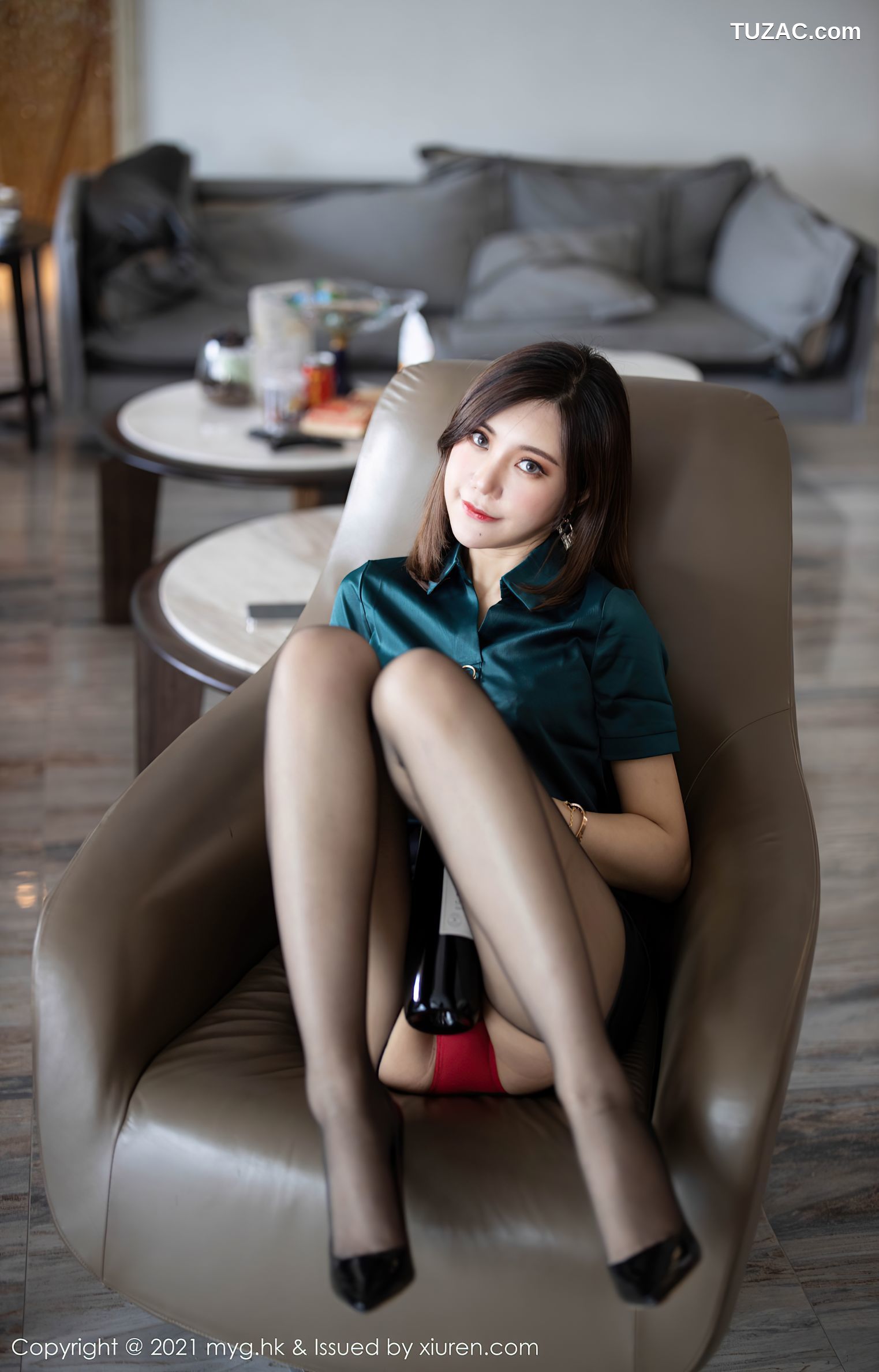 MyGirl美媛馆-516-绮里嘉-职场衬衫ol主题-黑丝诱惑-2021.04.29