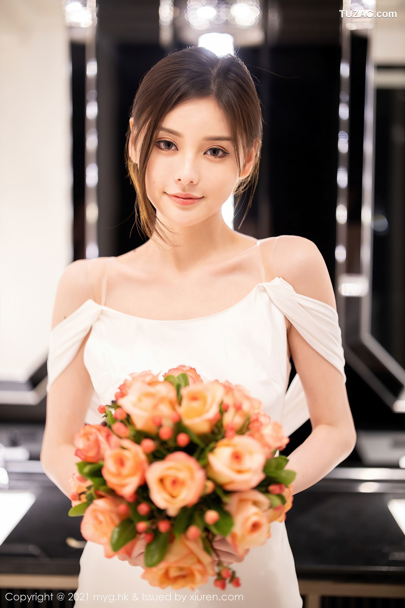 MyGirl美媛馆-552-小夕Juju-江浙沪旅拍白色新娘礼服肉丝-2021.07.09