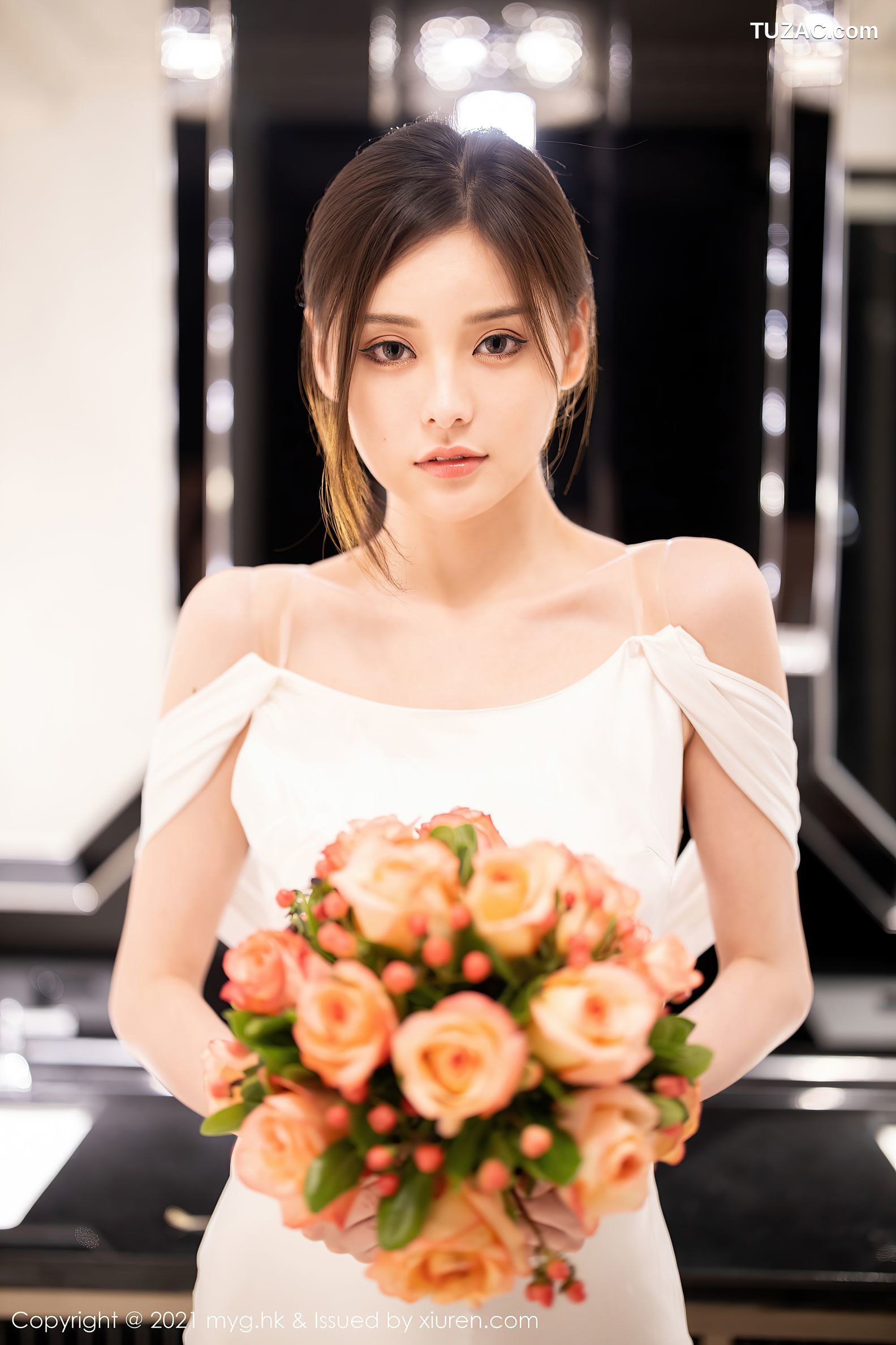 MyGirl美媛馆-552-小夕Juju-江浙沪旅拍白色新娘礼服肉丝-2021.07.09