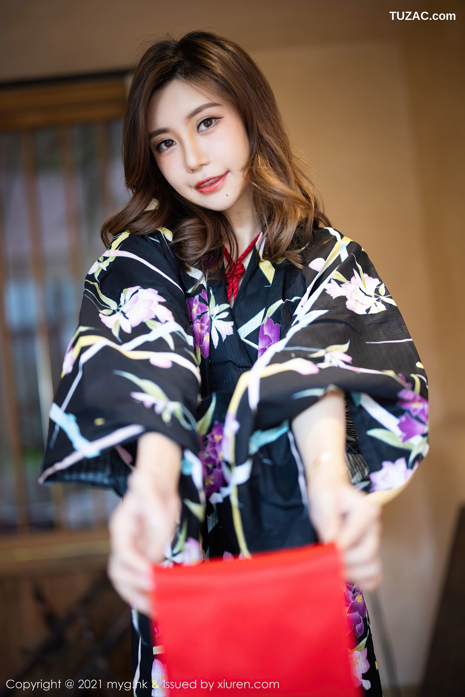 MyGirl美媛馆-594-绮里嘉Ula-长三角旅拍日式和服红绳捆绑豪乳遮点-2021.09.22