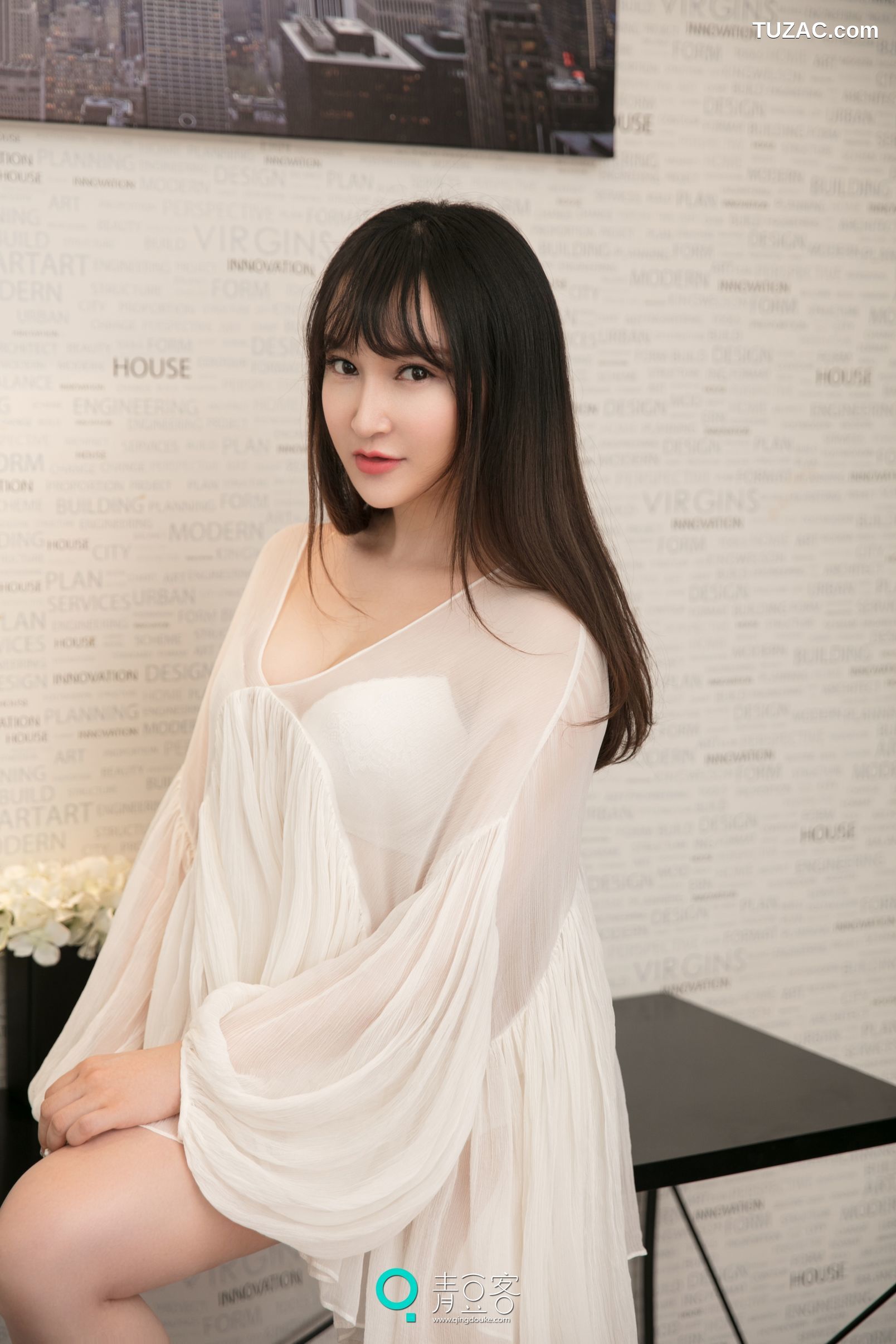 Qingdouke青豆客-吴娇-透视装-女仆-内衣-2017.06.20