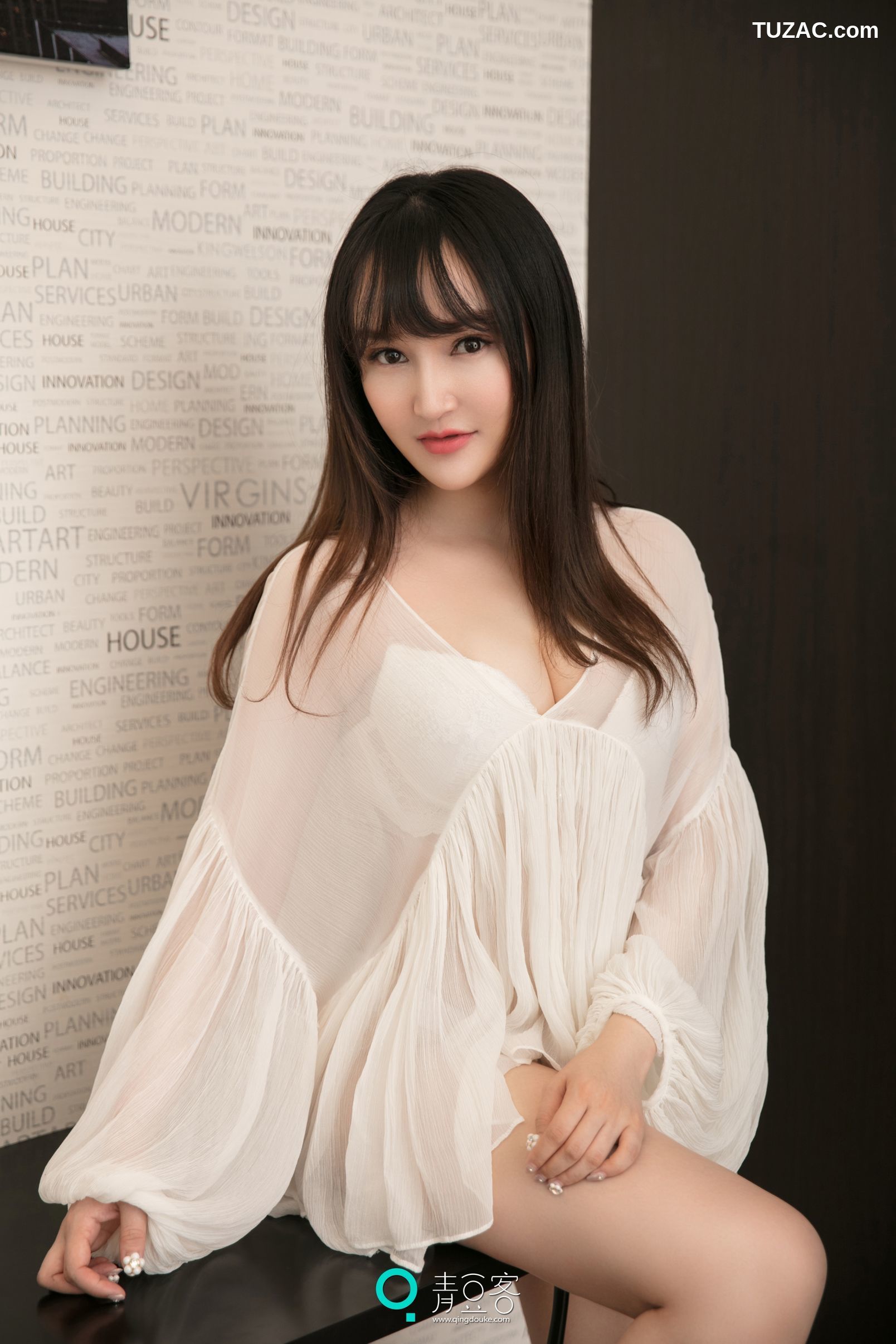 Qingdouke青豆客-吴娇-透视装-女仆-内衣-2017.06.20