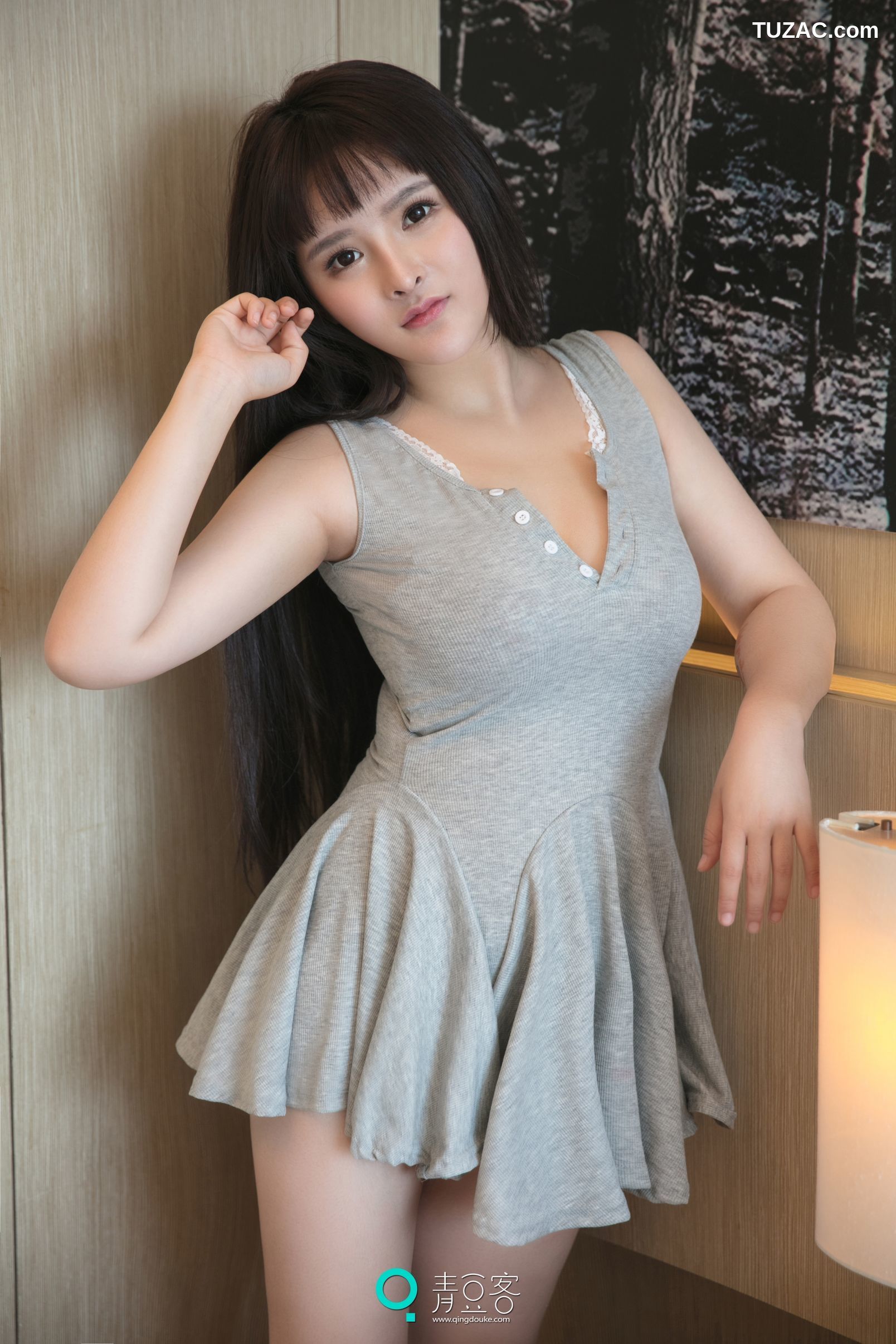 Qingdouke青豆客-杨漫妮-美胸睡衣-2017.07.16