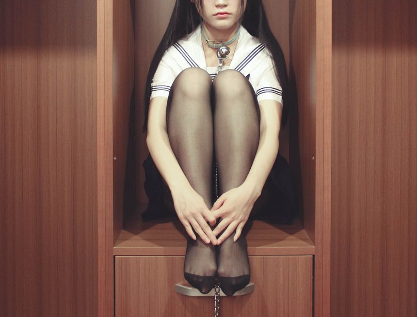 团子VIP会员套图系列-JK黑脚少女无圣光套图[70P]