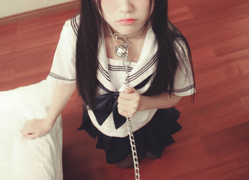团子VIP会员套图系列-JK黑脚少女无圣光套图[70P]