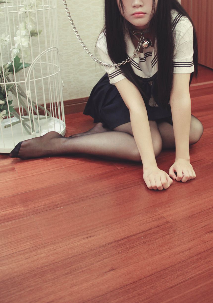 团子VIP会员套图系列-JK黑脚少女无圣光套图[70P]