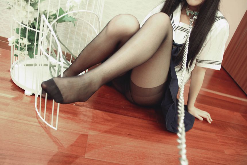 团子VIP会员套图系列-JK黑脚少女无圣光套图[70P]