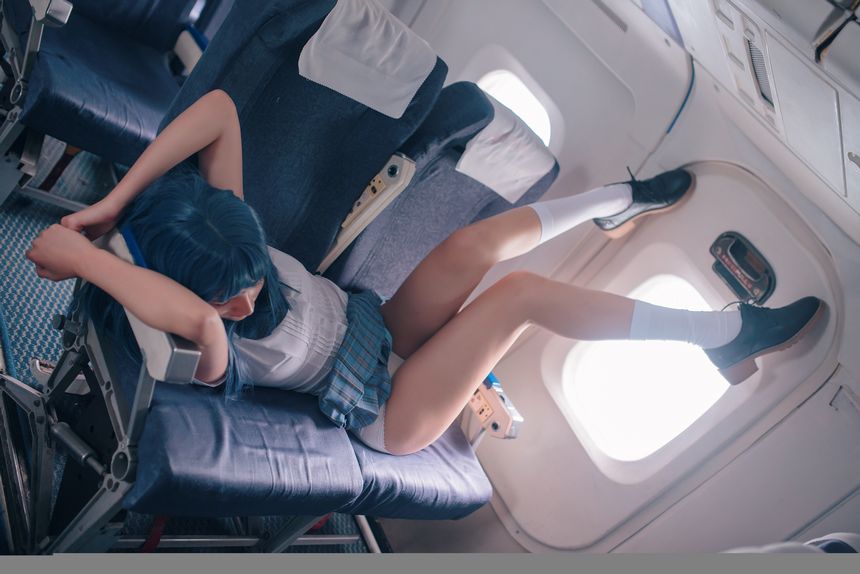 摄影师L.P.VISION出品飞机上的狂野阿朱无圣光套图[42P]