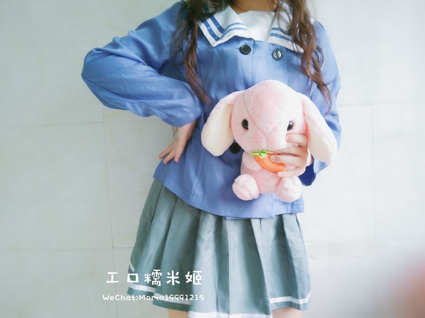 极品萝莉网红工口糯米姬蓝色JK咩咩咩无圣光套图[68P]