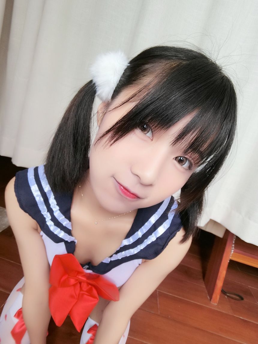 网红嫩妹布丁大法水手服无圣光套图[67P]