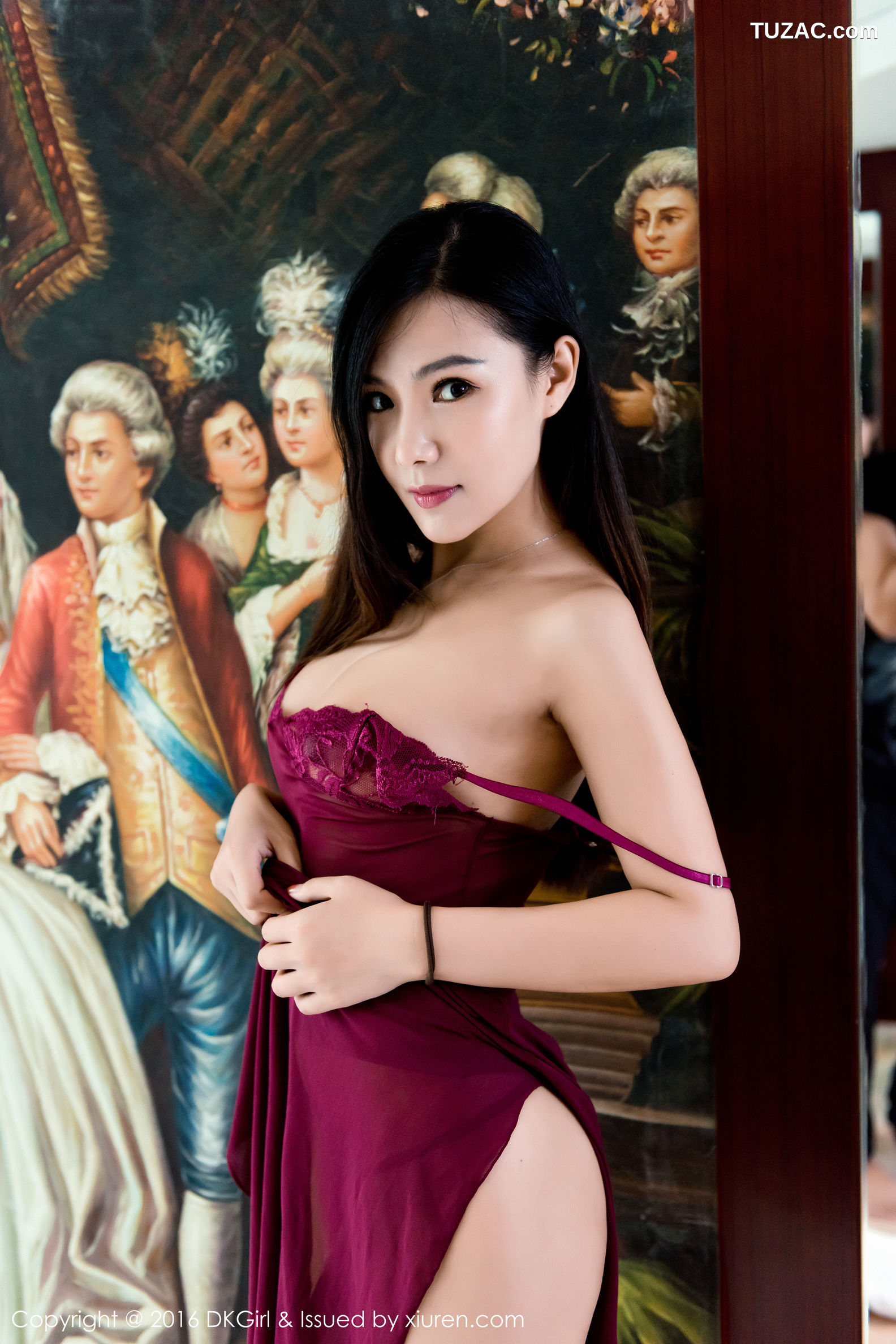 DKGirl御女郎-004-丁筱南-旗袍-性感礼服-丁字裤