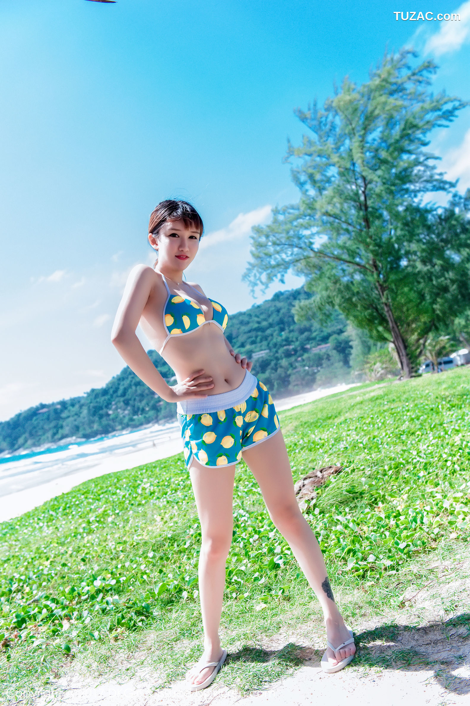 DKGirl御女郎-011-k8傲娇萌萌vivian-泳装-高叉-湿身