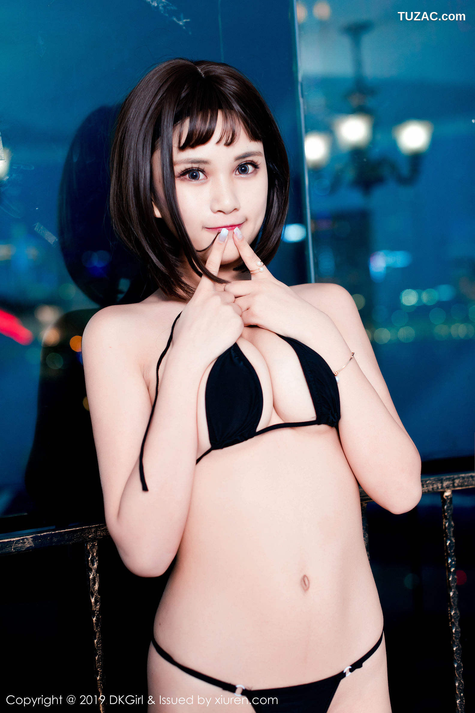 DKGirl御女郎-100-萌宝儿boa-黑白不同的诱人内衣美轮美奂