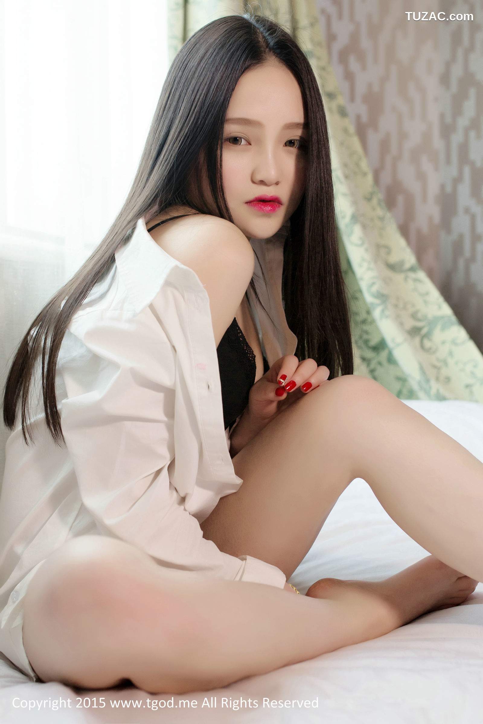 TGOD推女神-2015.03.05-可爱女神佩佩Cassie-《皮草VS白衬衣》