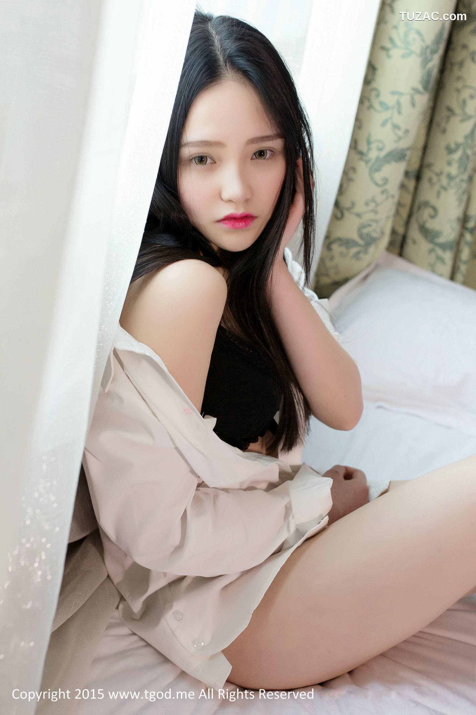 TGOD推女神-2015.03.05-可爱女神佩佩Cassie-《皮草VS白衬衣》
