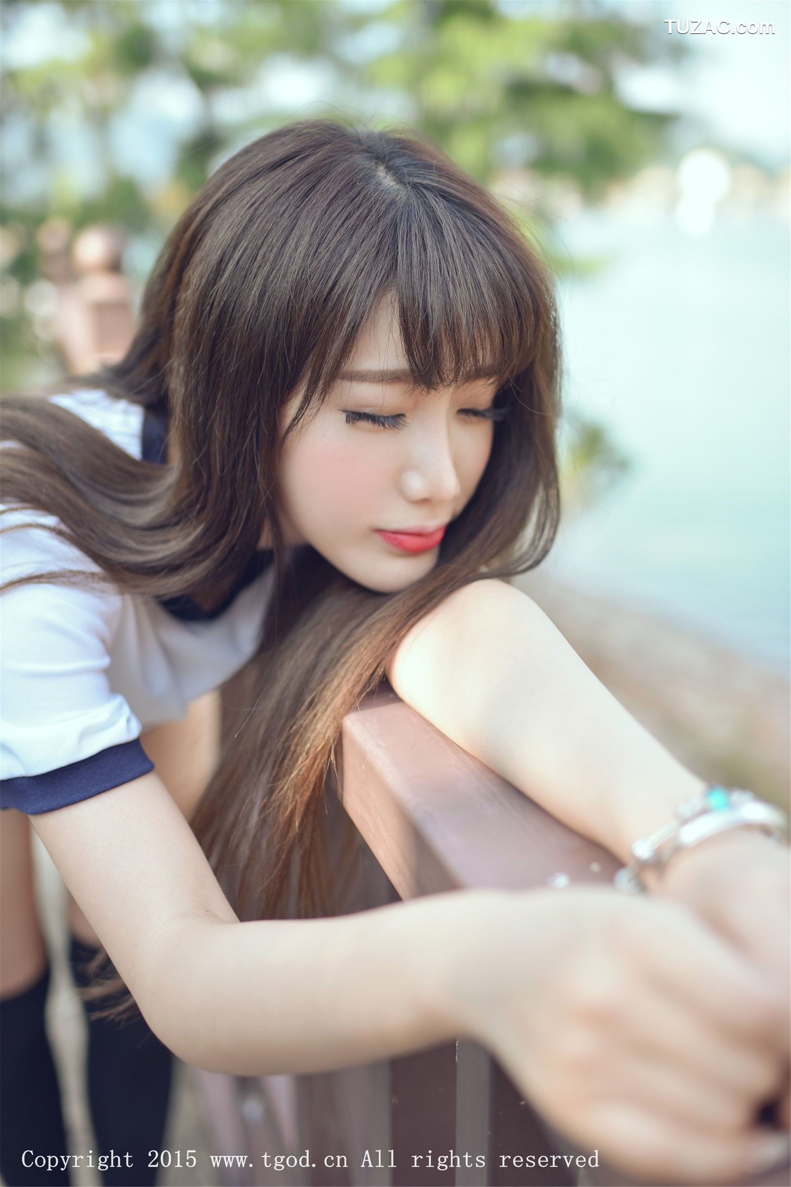 TGOD推女神-2015.10.03-Akiki朱若慕-《云曼旅拍》第四刊-体操服死库水系列