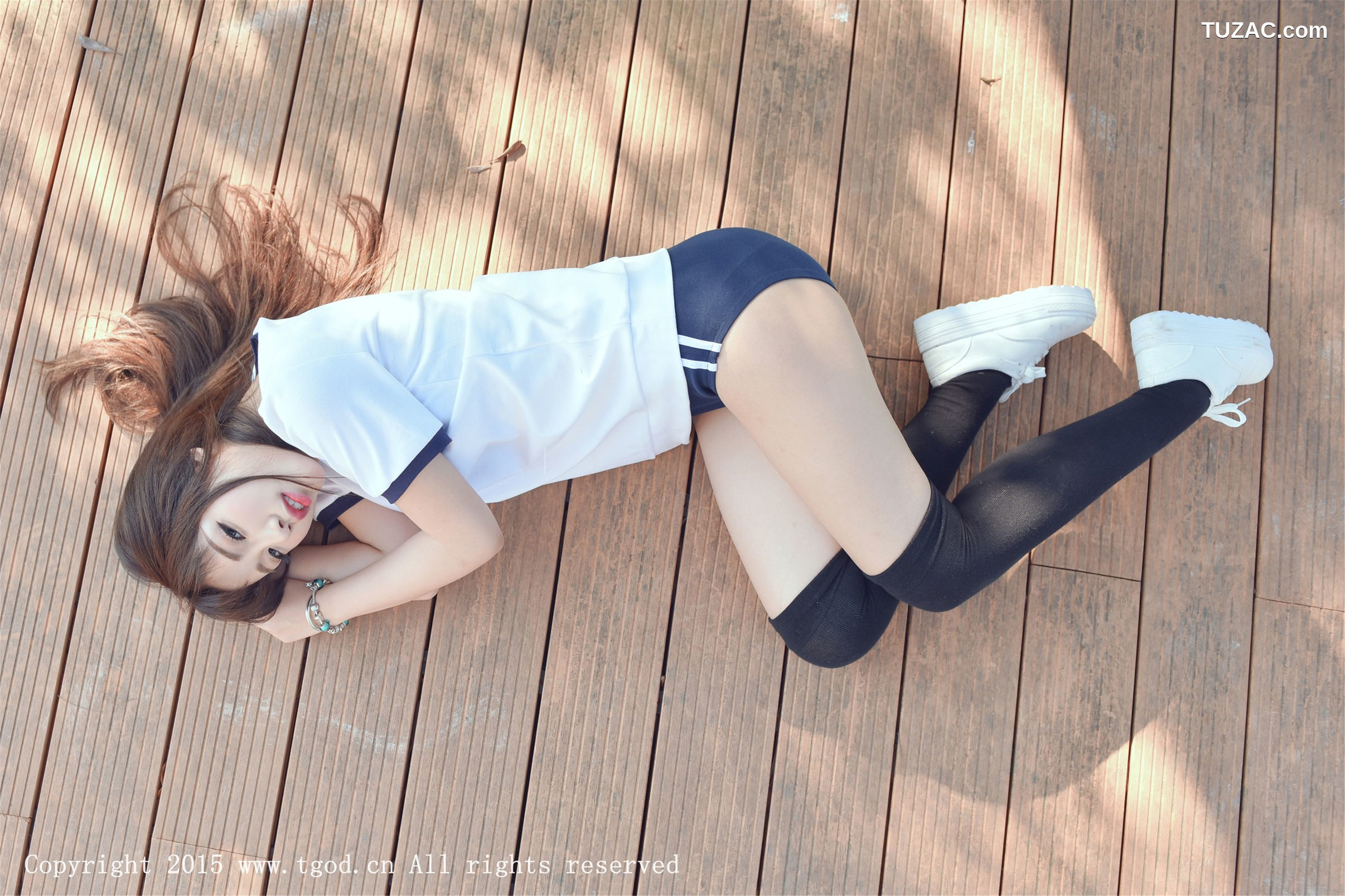 TGOD推女神-2015.10.03-Akiki朱若慕-《云曼旅拍》第四刊-体操服死库水系列