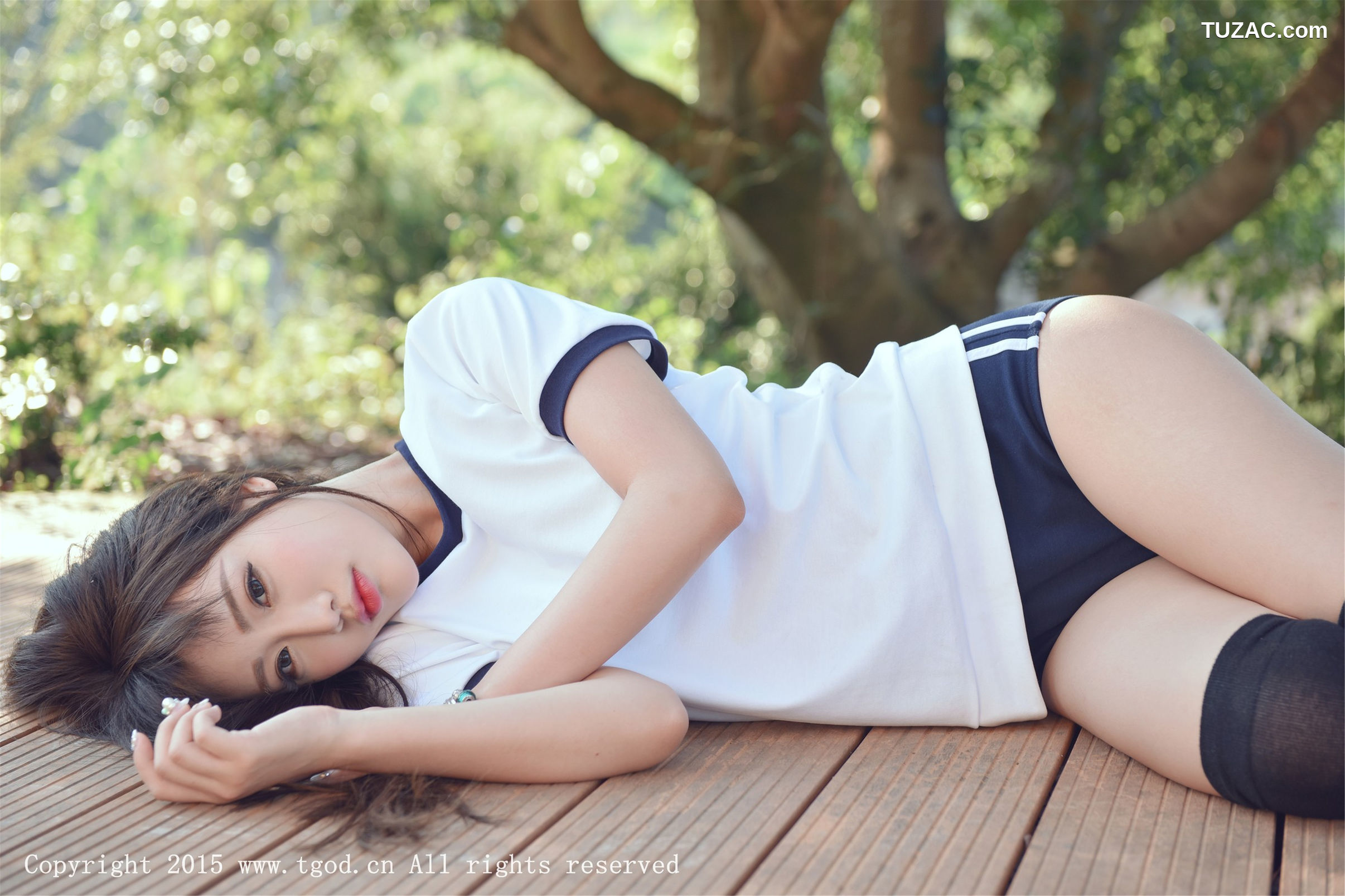 TGOD推女神-2015.10.03-Akiki朱若慕-《云曼旅拍》第四刊-体操服死库水系列