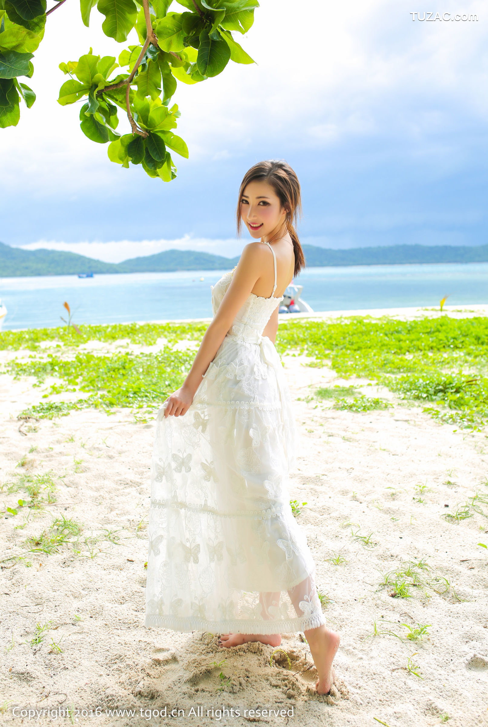 TGOD推女神-2016.09.05-尤美Yumi-《街拍长裙-比基尼-蕾丝女仆》苏梅岛旅拍-第四刊