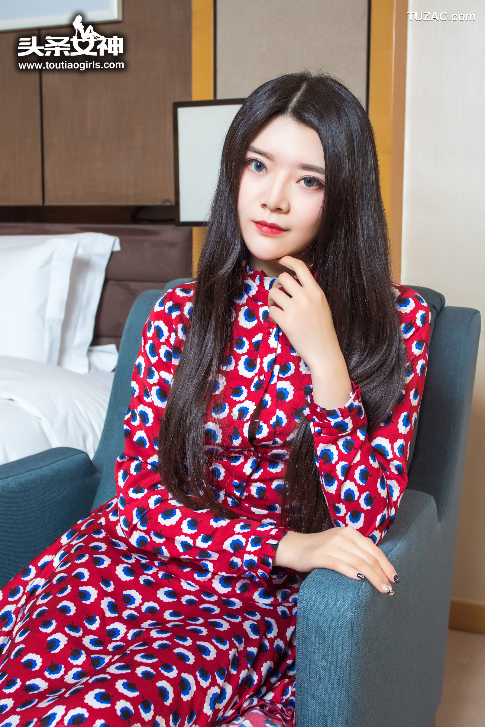 TouTiao头条女神-2017.01.02-林蕾-《敏感仙子-连体黑丝》