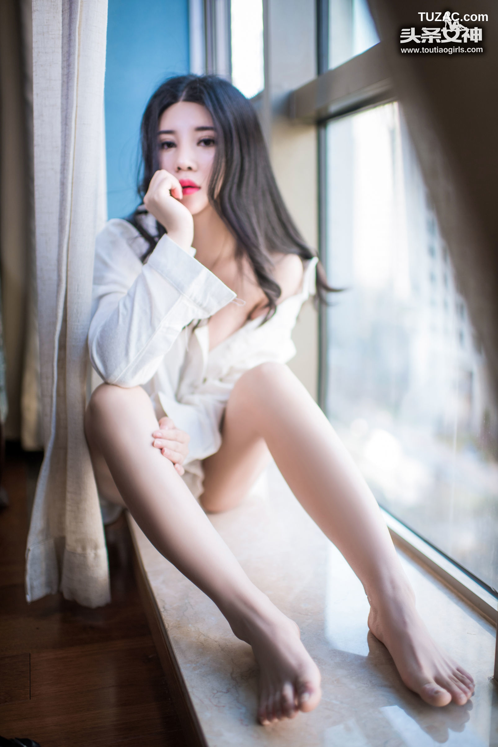 TouTiao头条女神-2017.03.19-Sukki可儿-《性感开发-热情白衬衣》