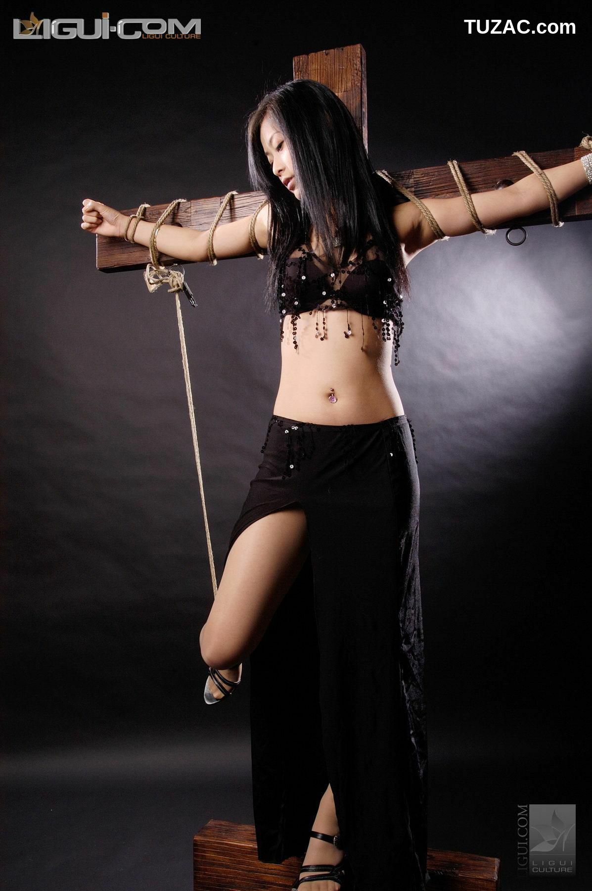 丽柜_ Model Saya《十字架的绳艺捆绑》 丝足写真图片[28P]