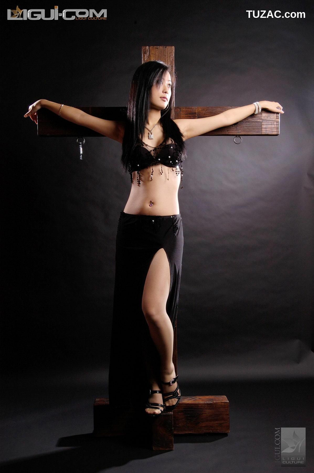 丽柜_ Model Saya《十字架的绳艺捆绑》 丝足写真图片[28P]