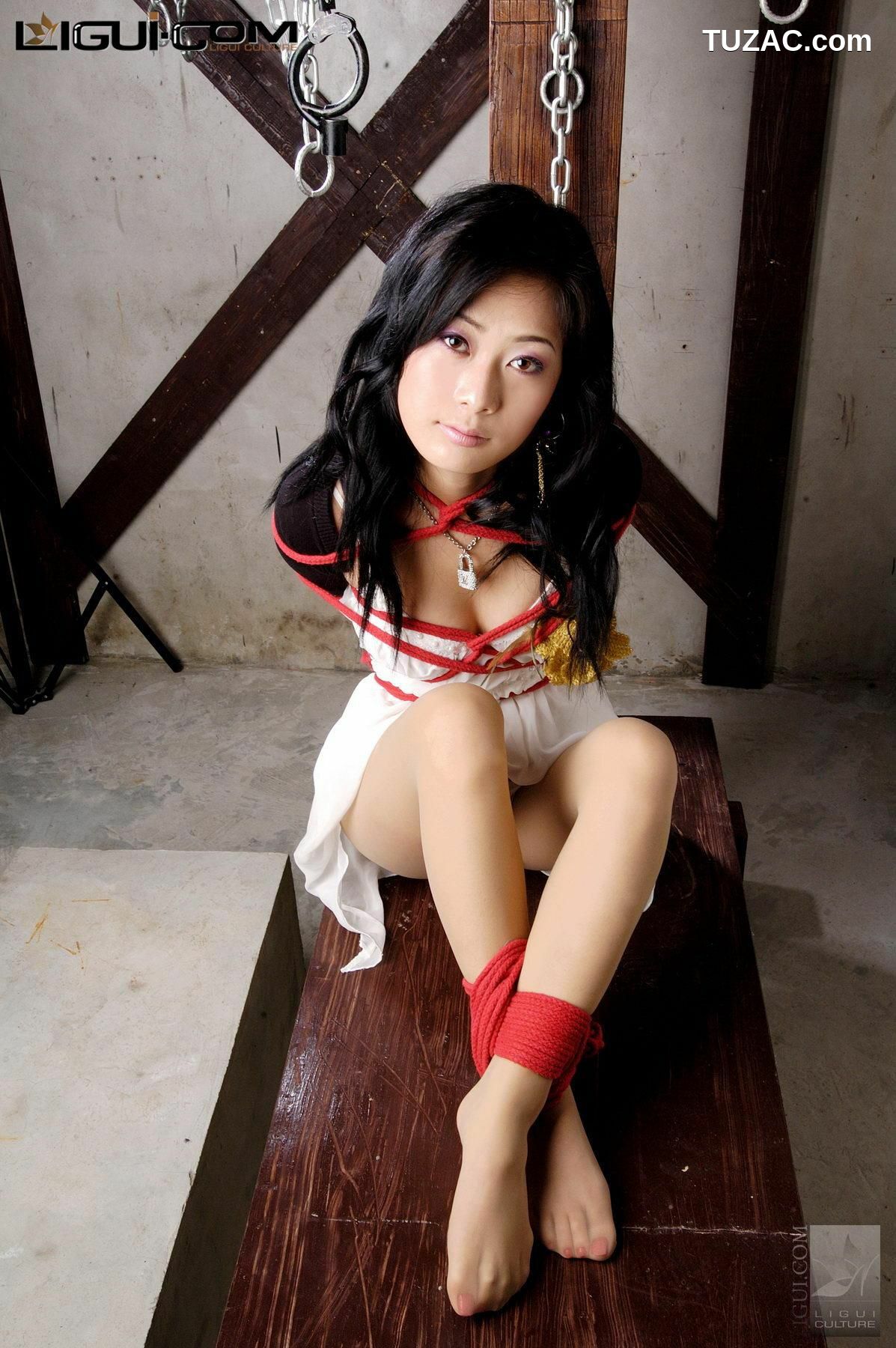 丽柜_ Model Saya《红绳捆绑》美腿玉足写真图片[27P]