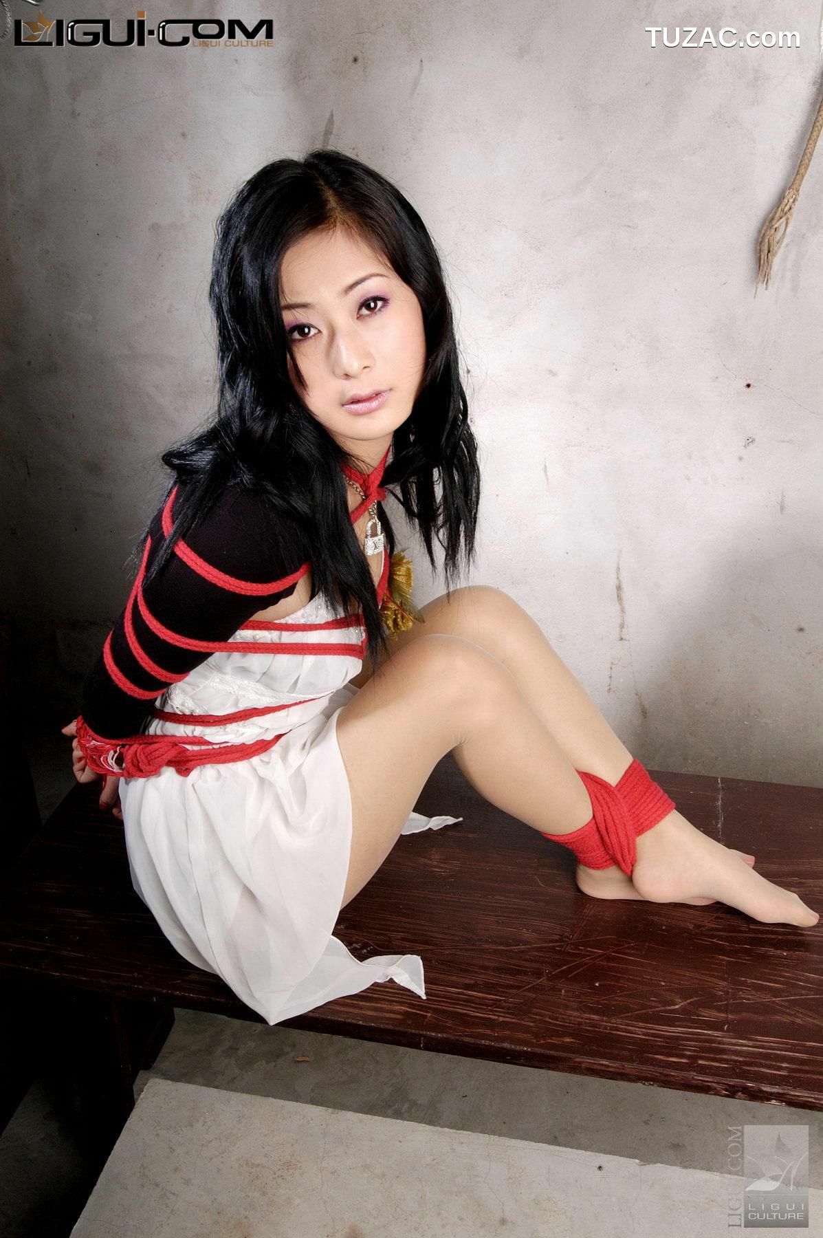 丽柜_ Model Saya《红绳捆绑》美腿玉足写真图片[27P]