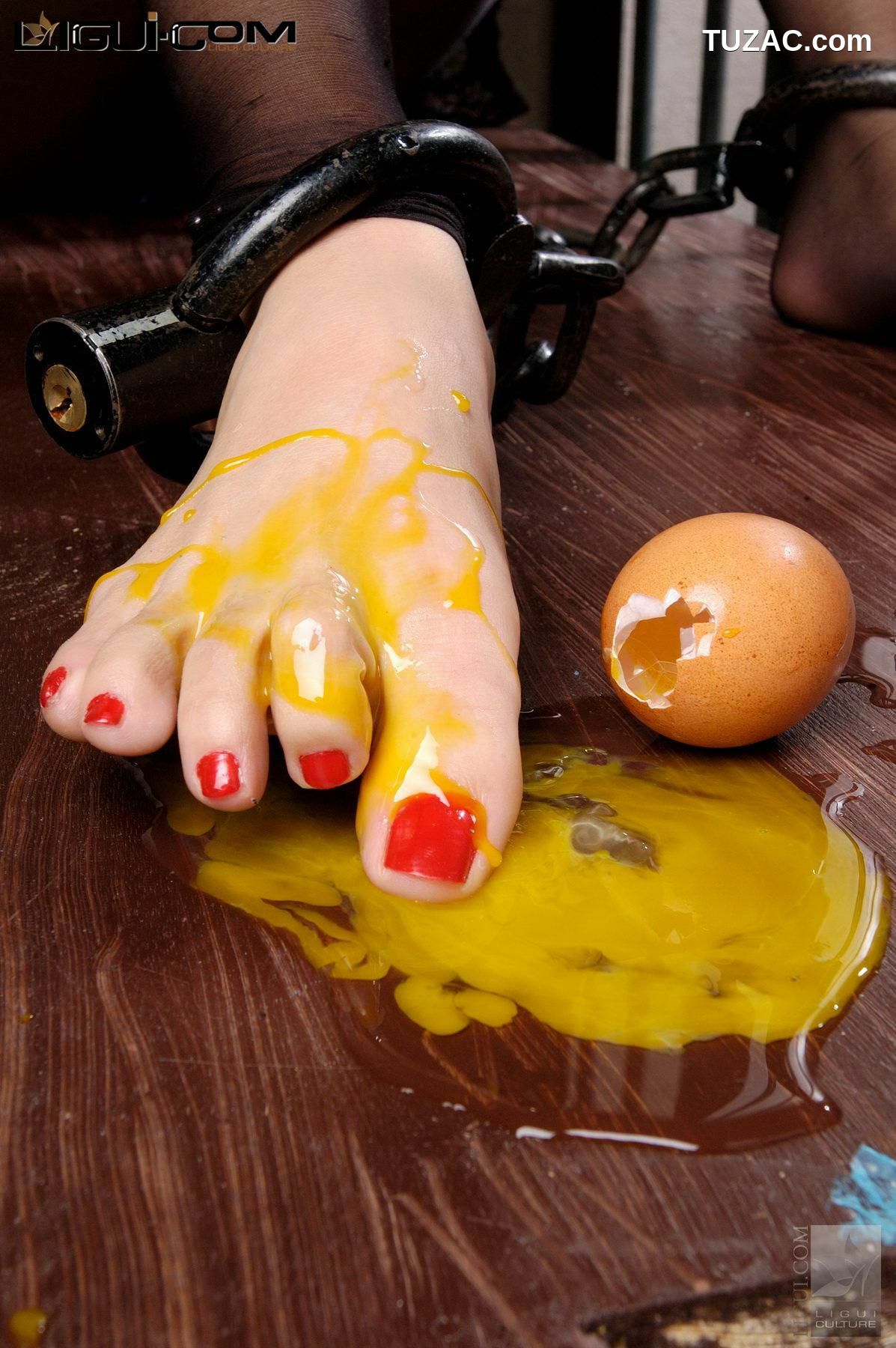 丽柜_ Model Saya《黑丝脚铐》丝足写真图片[37P]