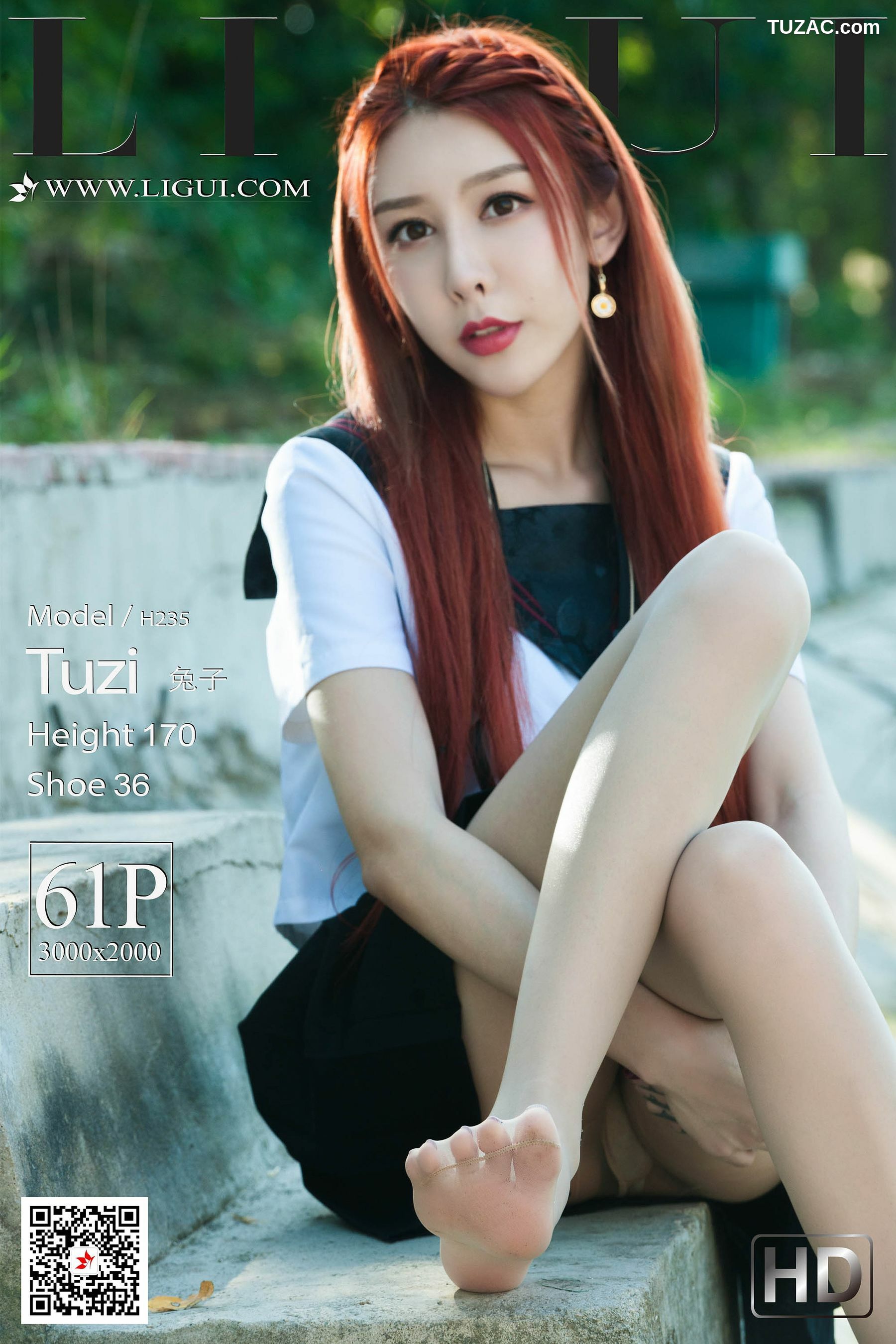 丽柜_ Model 兔子 《极品校花丝足》 写真集[62P]